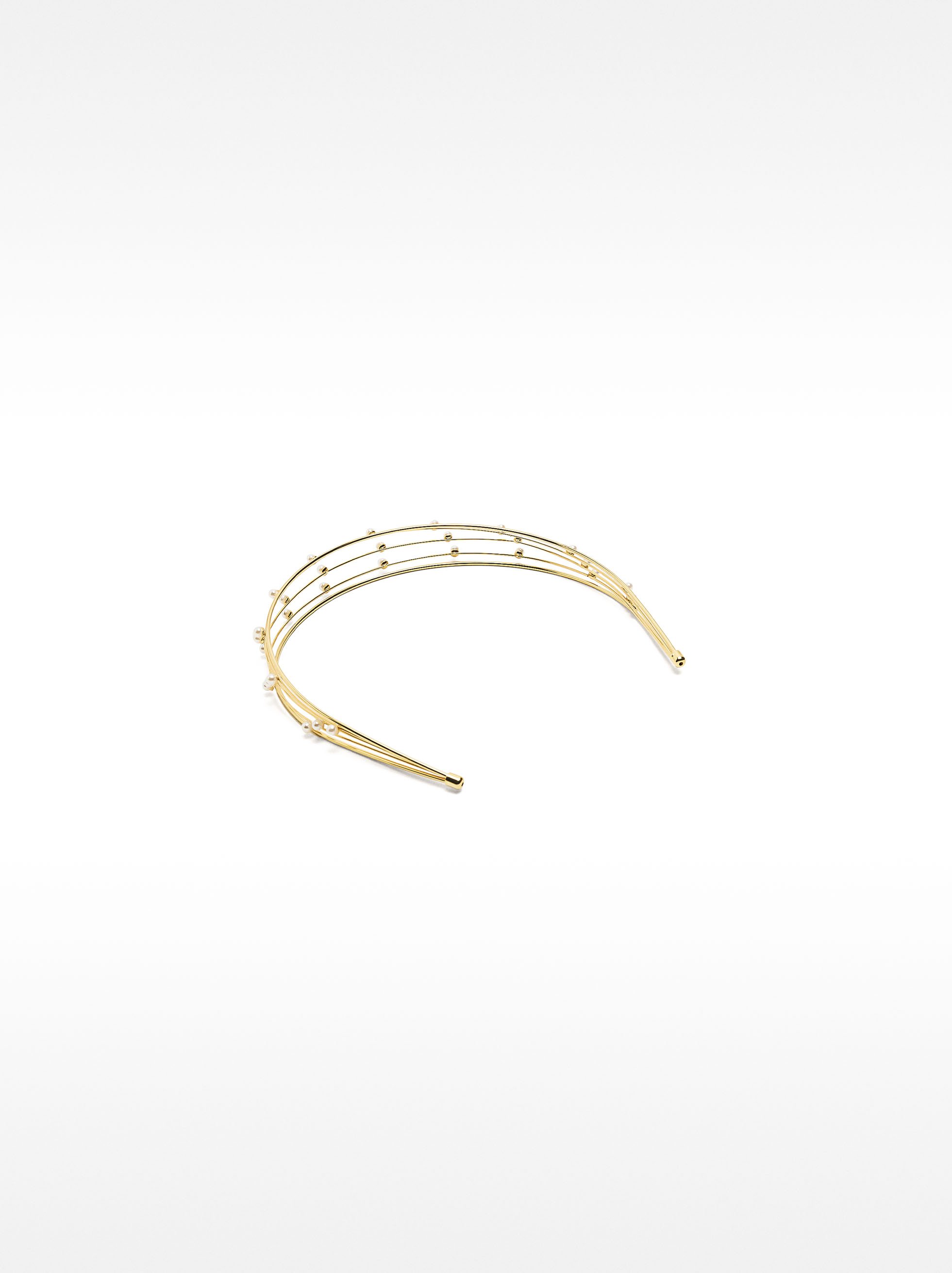 Thin headband with pearls image number 2.0