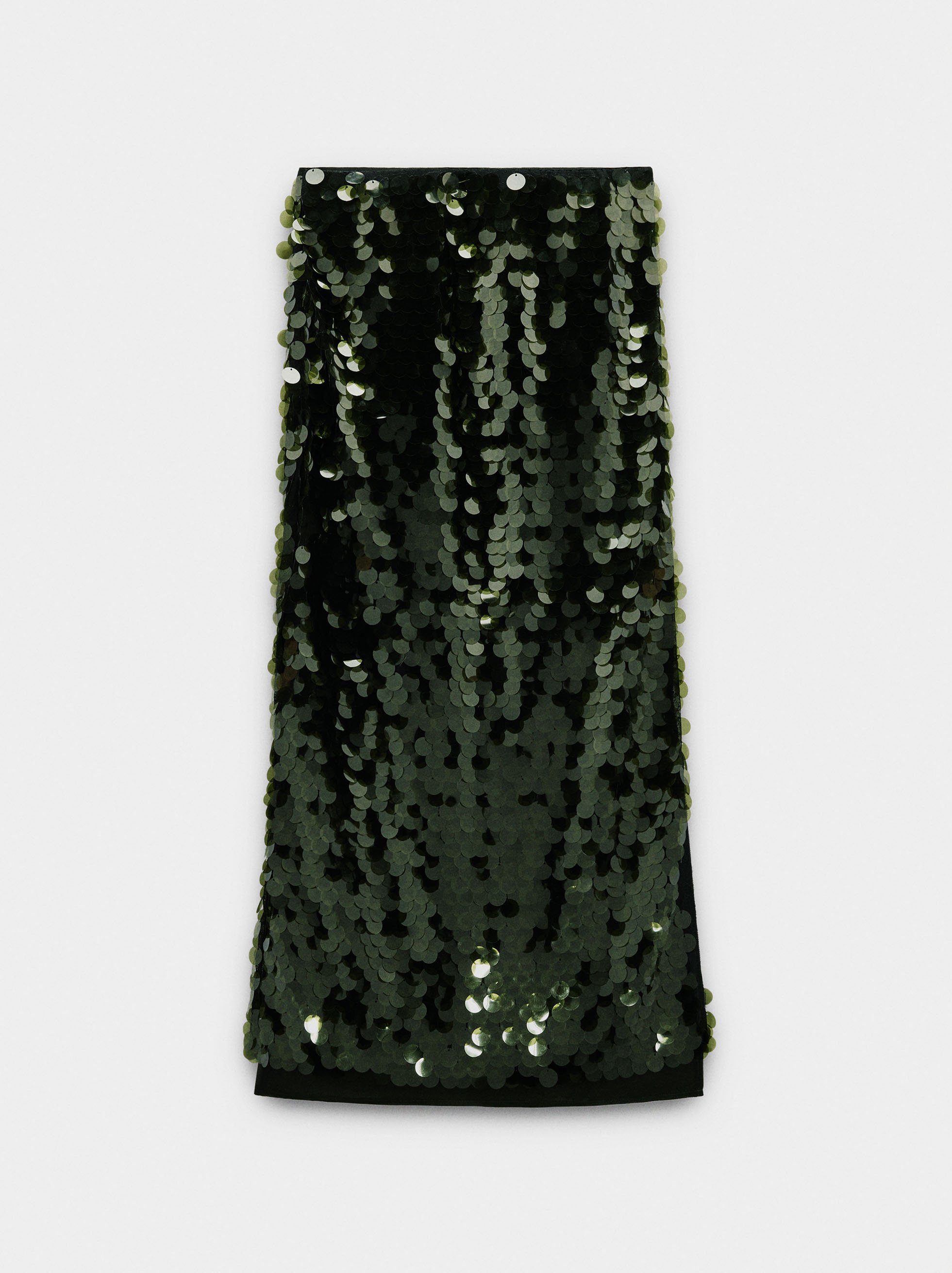 Long skirt with sequins image number 4.0
