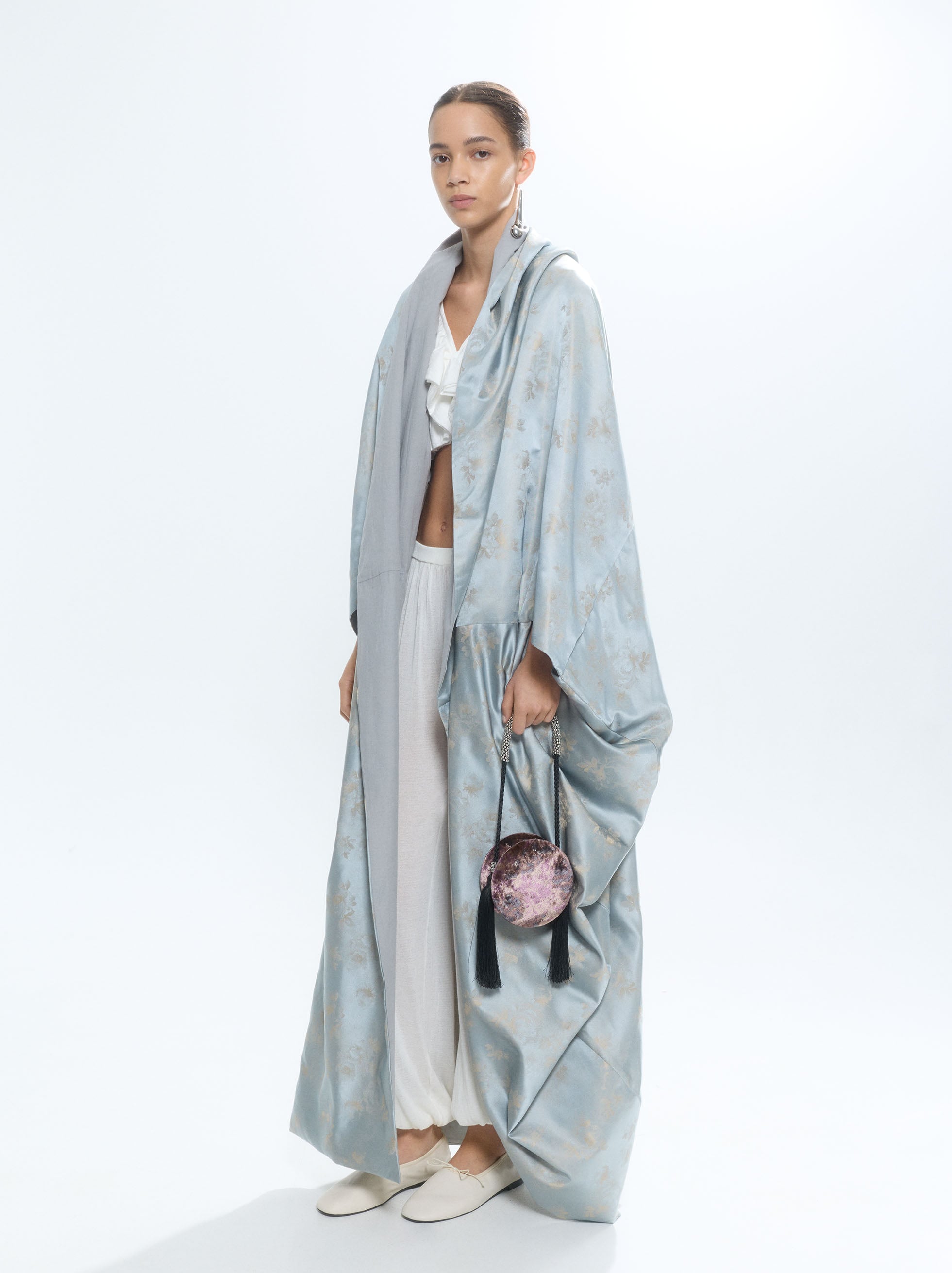 Kimono largo satinado image number 1.0