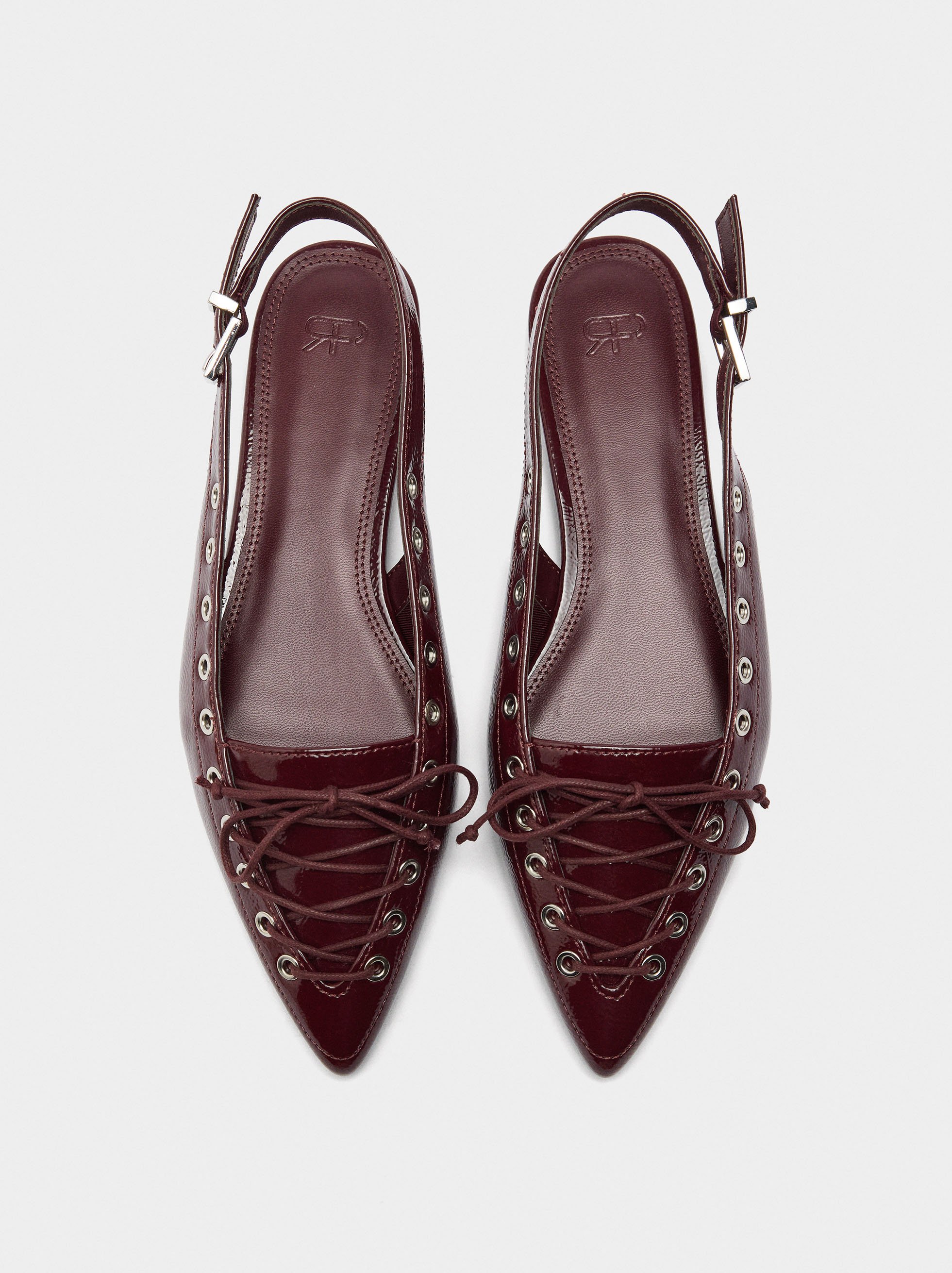 Ballet flats with studs image number 0.0