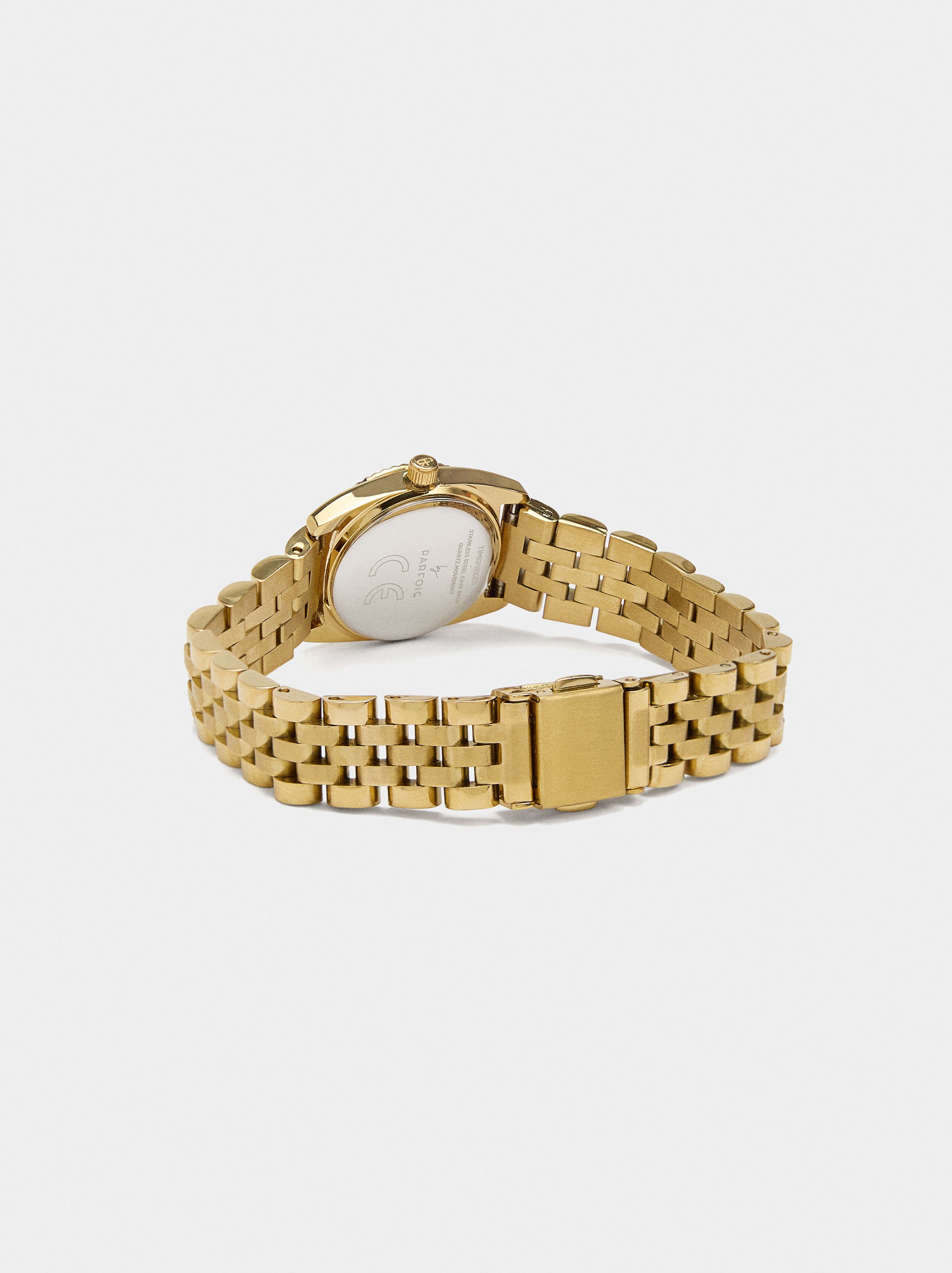 Watch with stainless steel wristband image number 2.0