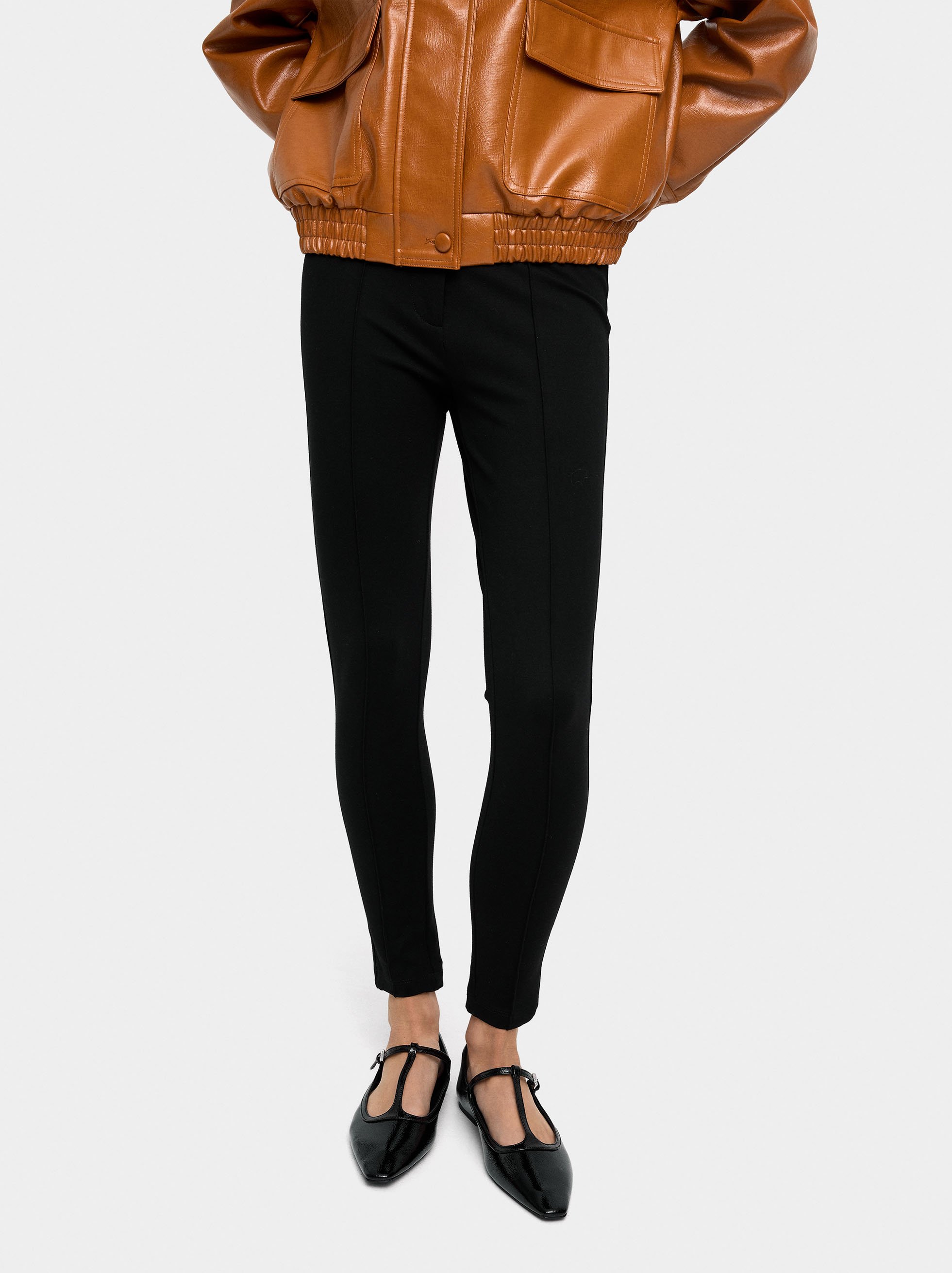 Patent T-bar ballerina flats image number 1.0