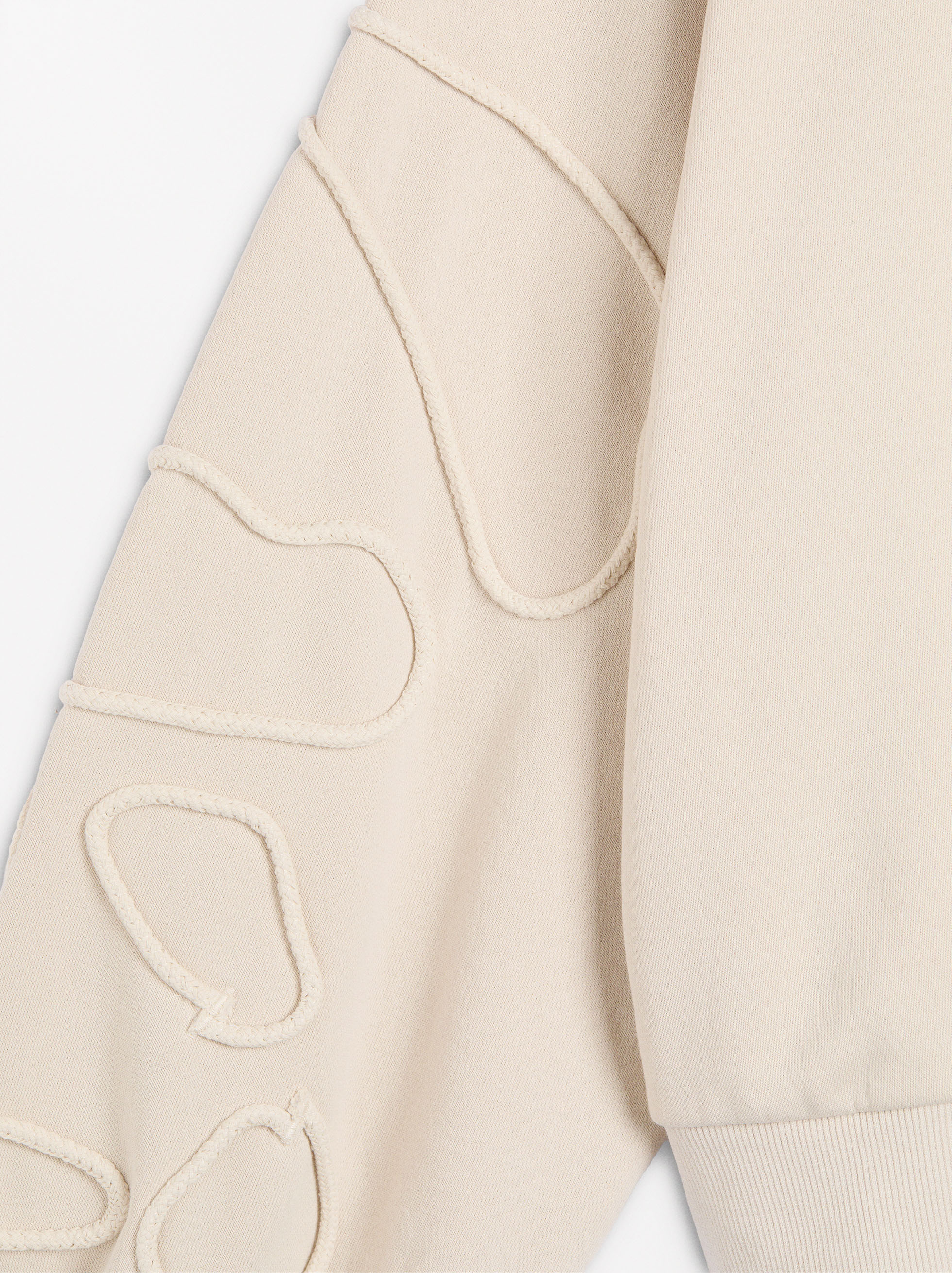 Sudadera con detalle de cuerda image number 6.0