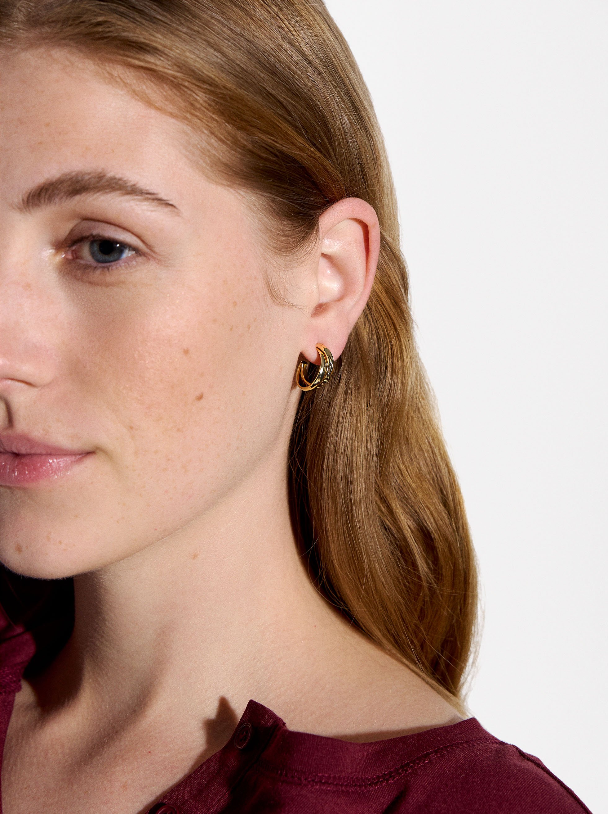 Pendientes de aro dorados  image number 1.0