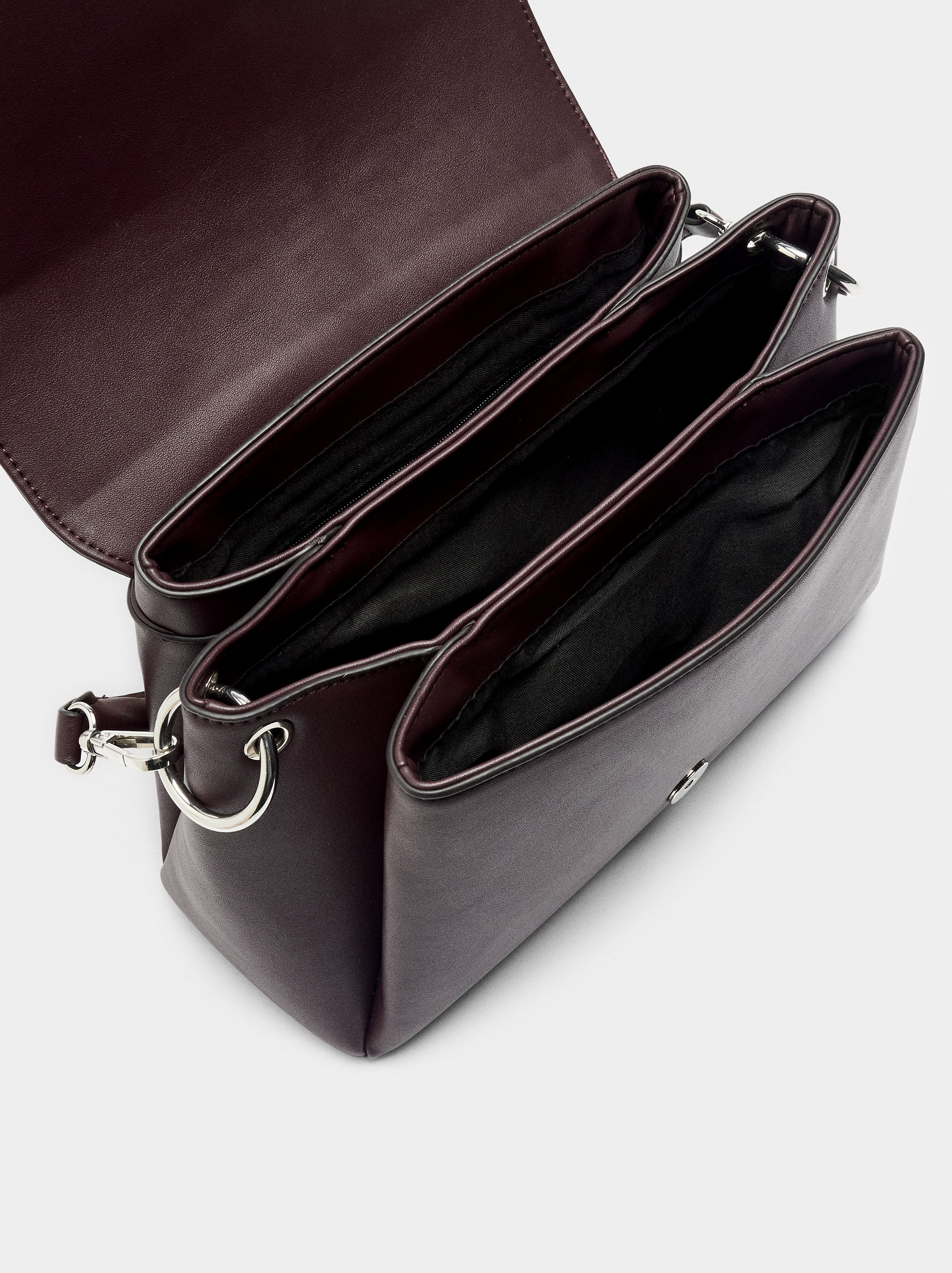 Handbag with crossbody strap image number 4.0