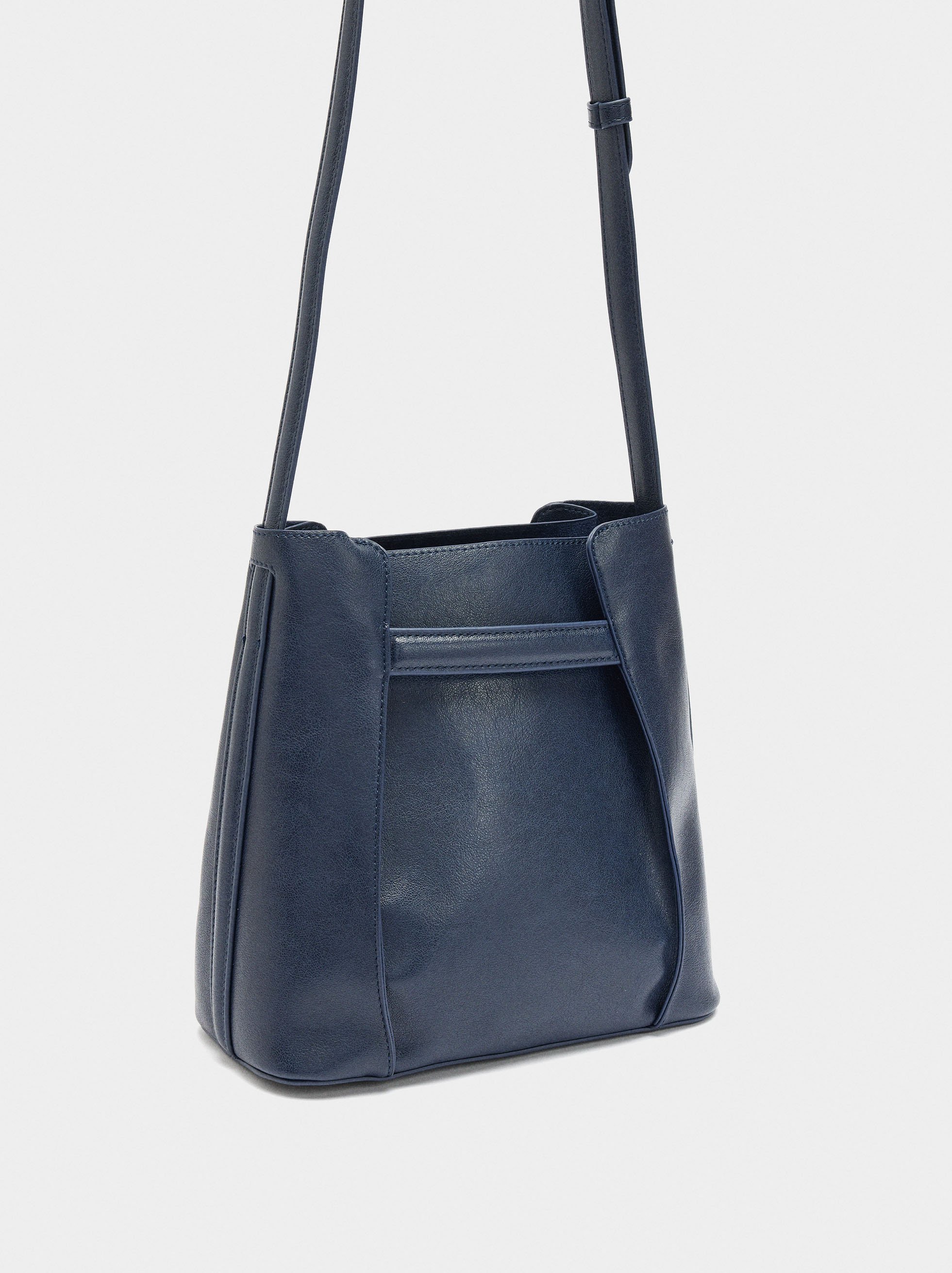 Bucket bag with side folds image number 3.0