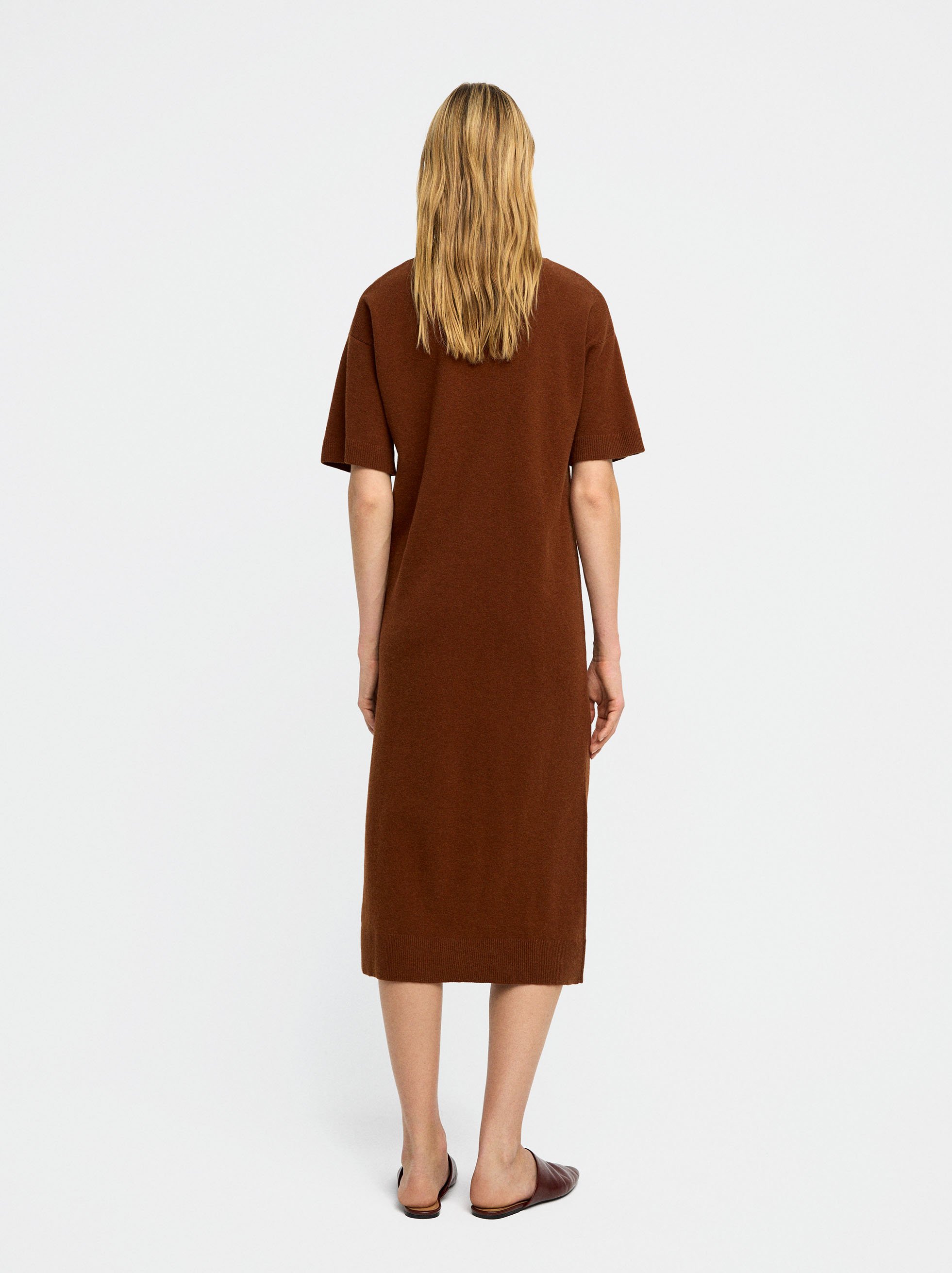Robe midi en maille image number 2.0