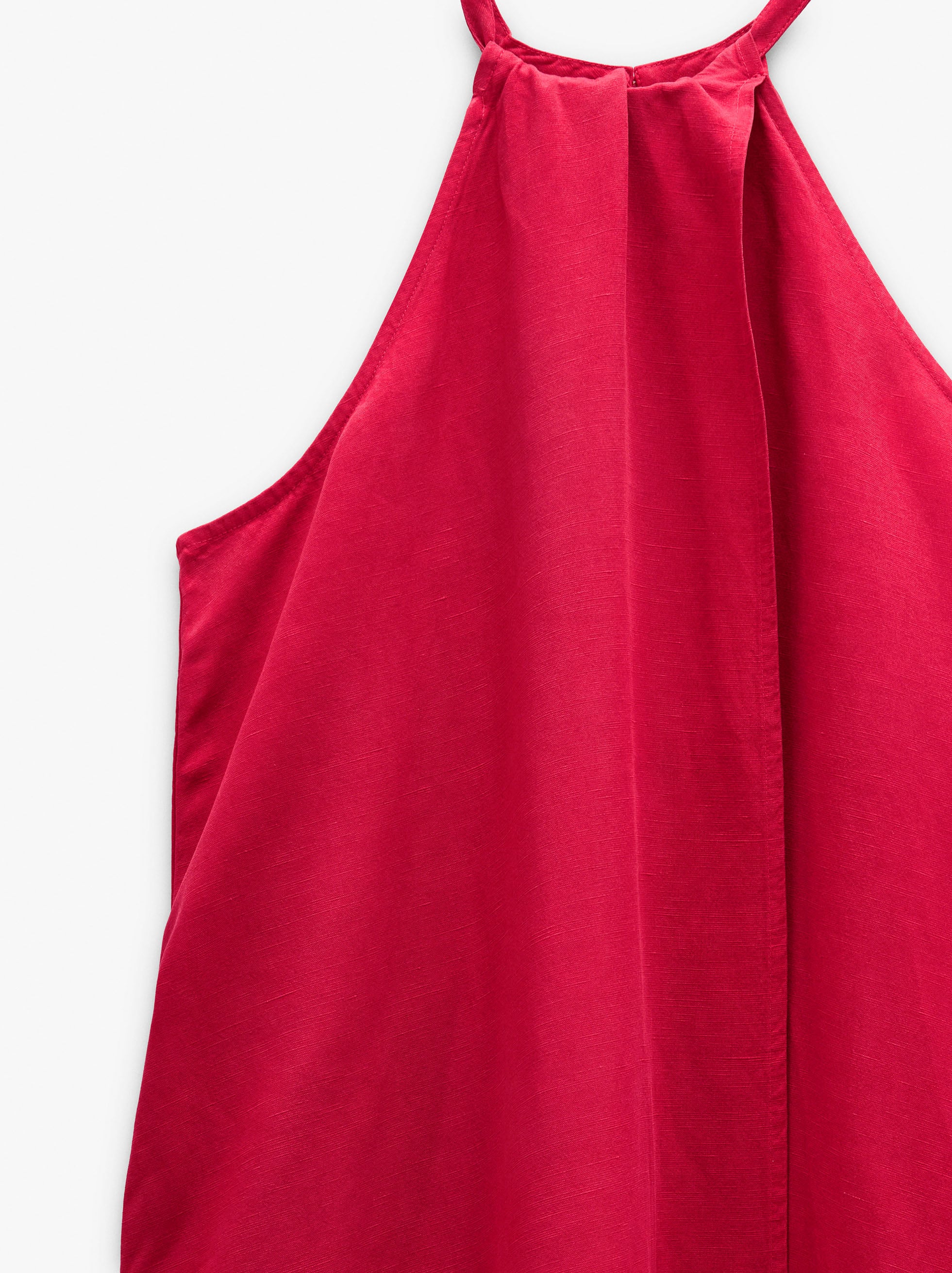 Vestit halter llis amb butxaques image number 5.0