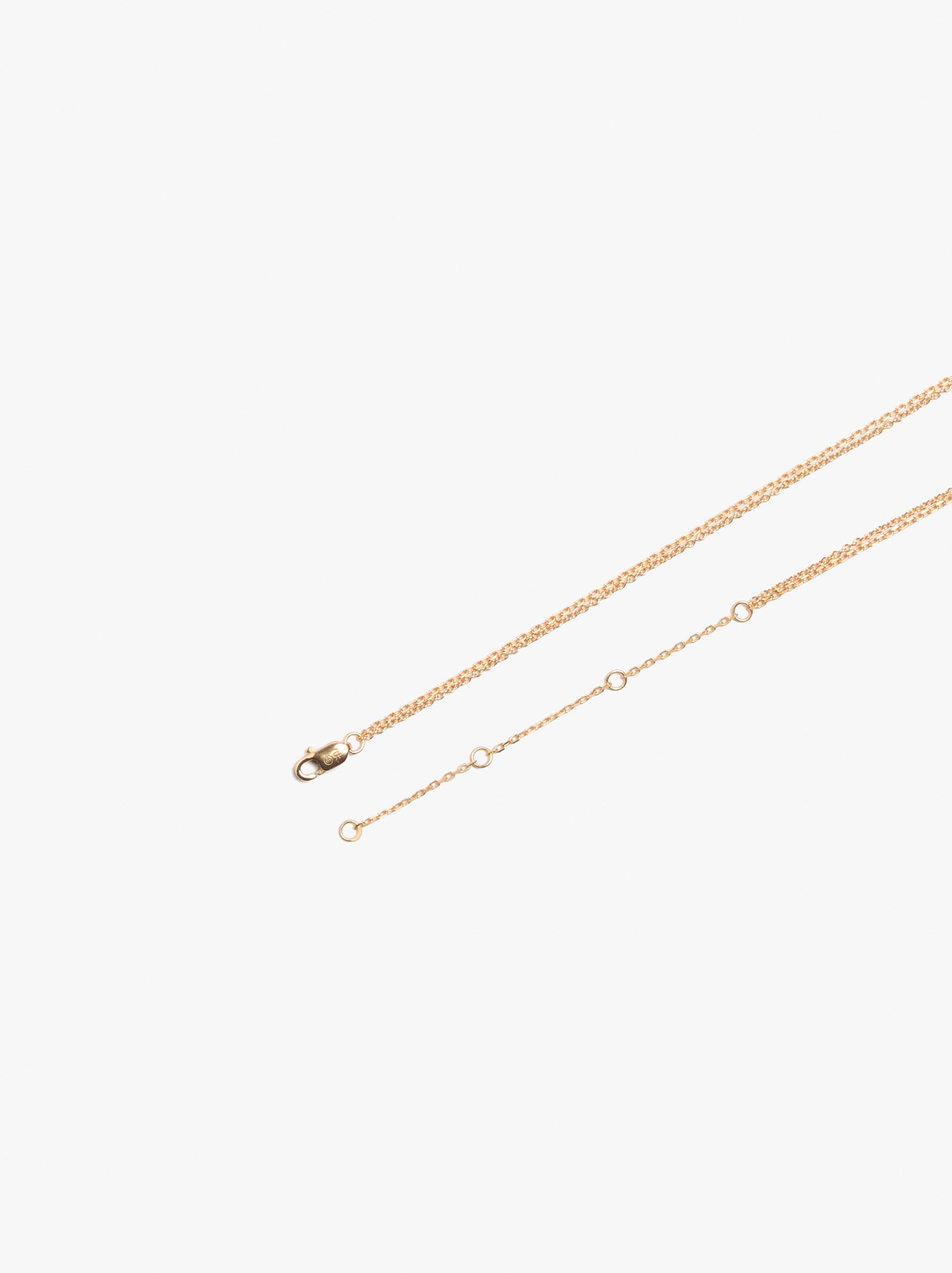 Collana doppia con perla e zircone placcata oro 18K - argento sterling 925 image number 2.0