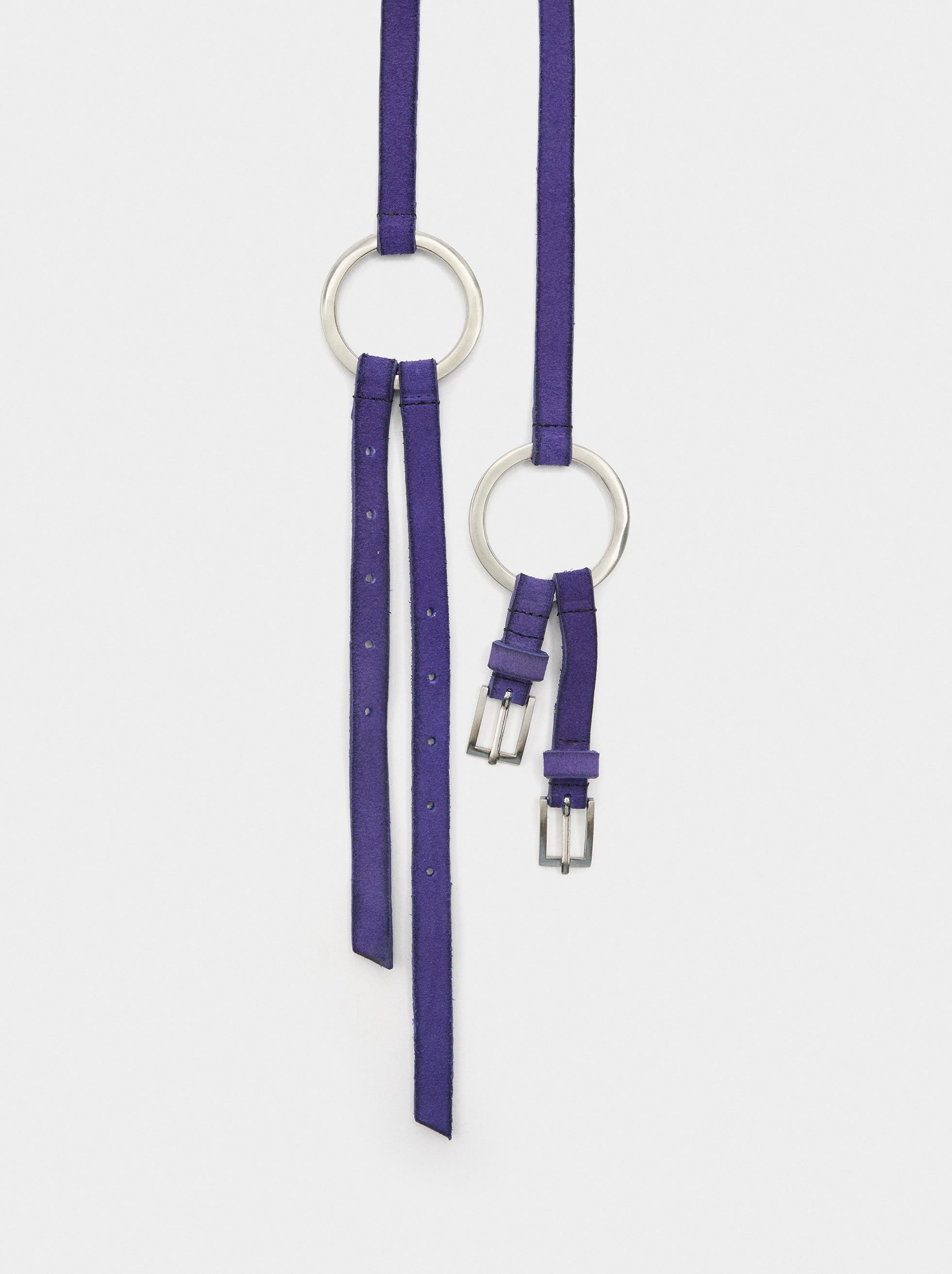 Ceinture en cuir avec anneaux image number 2.0