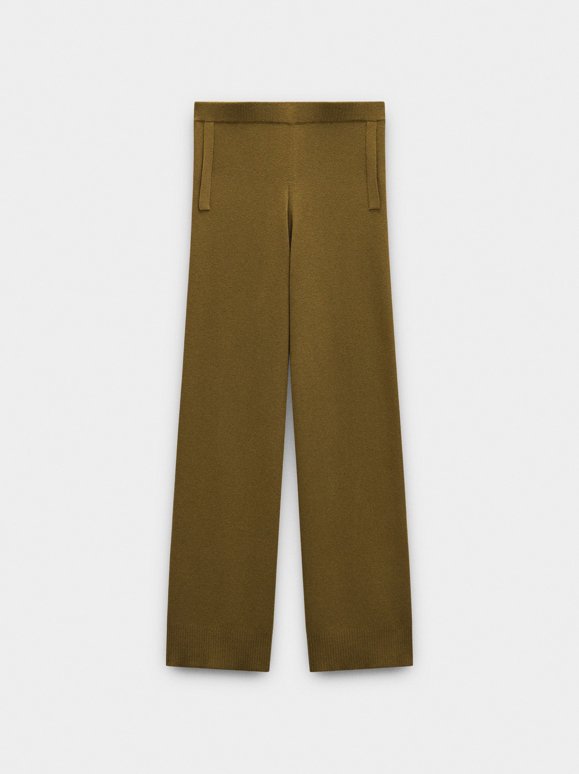 Elastic waist knit trousers image number 5.0