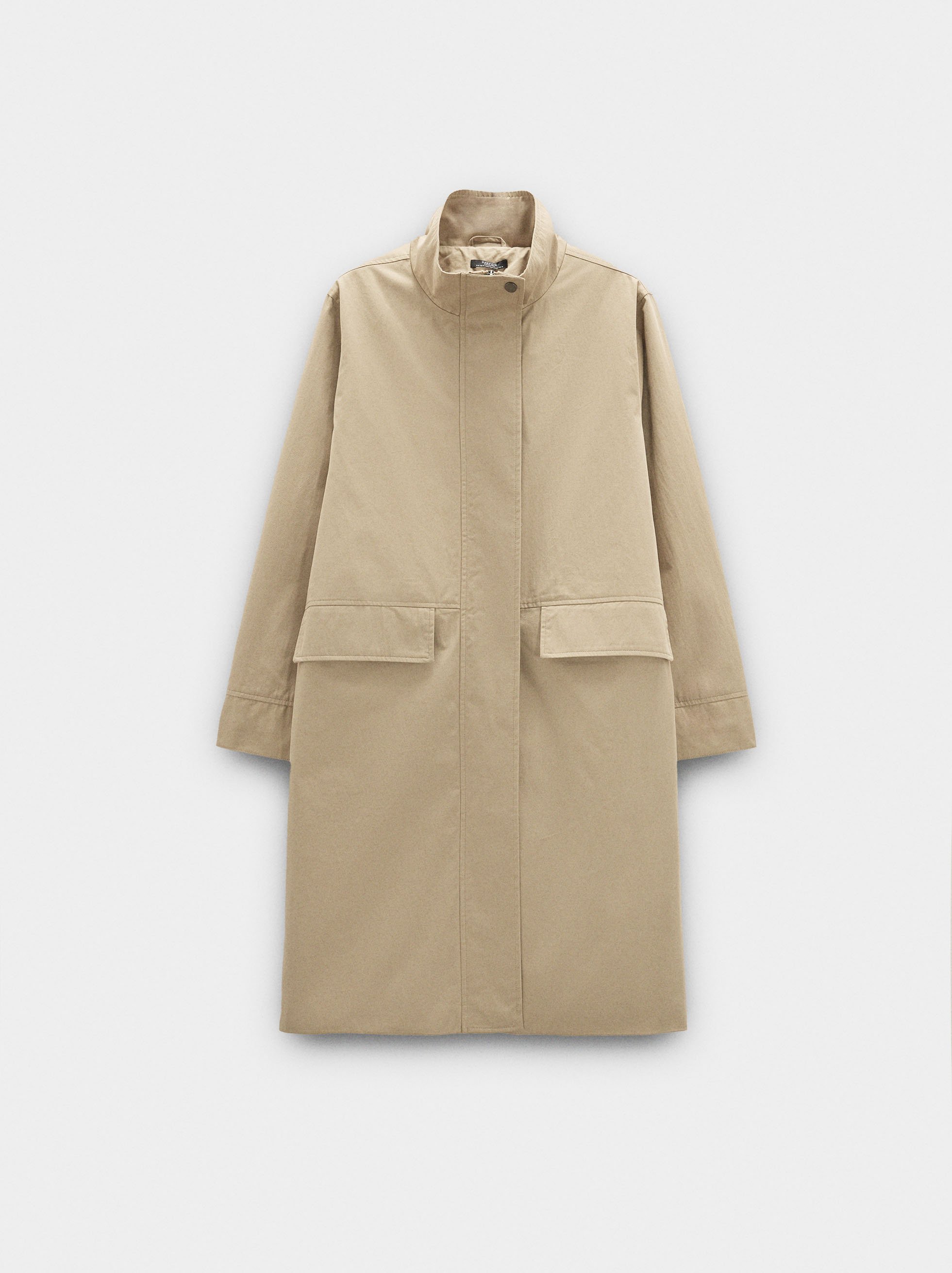 Cotton parka with removable hood image number 5.0