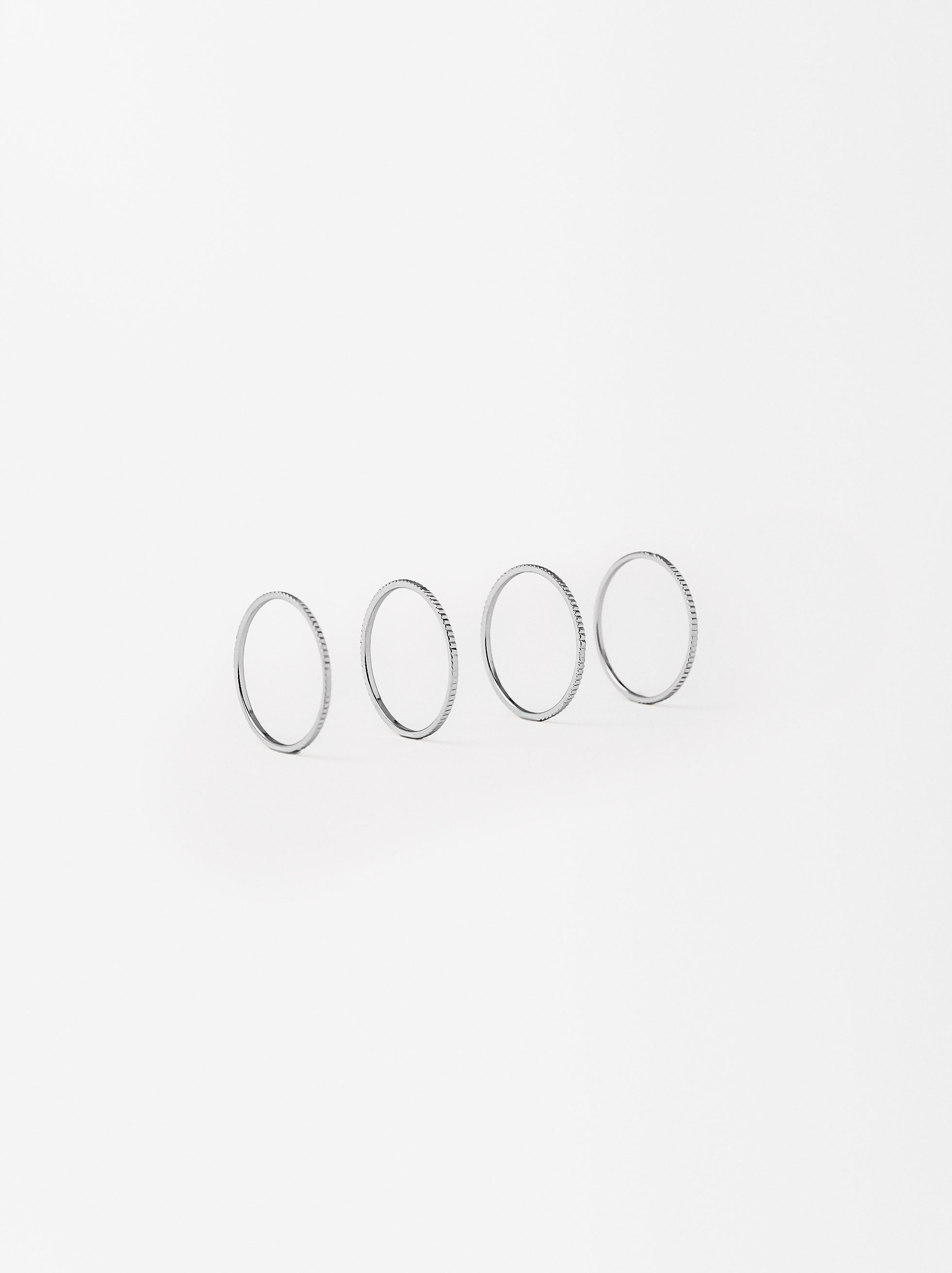 Set Silberfarbene Ringe image number 3.0