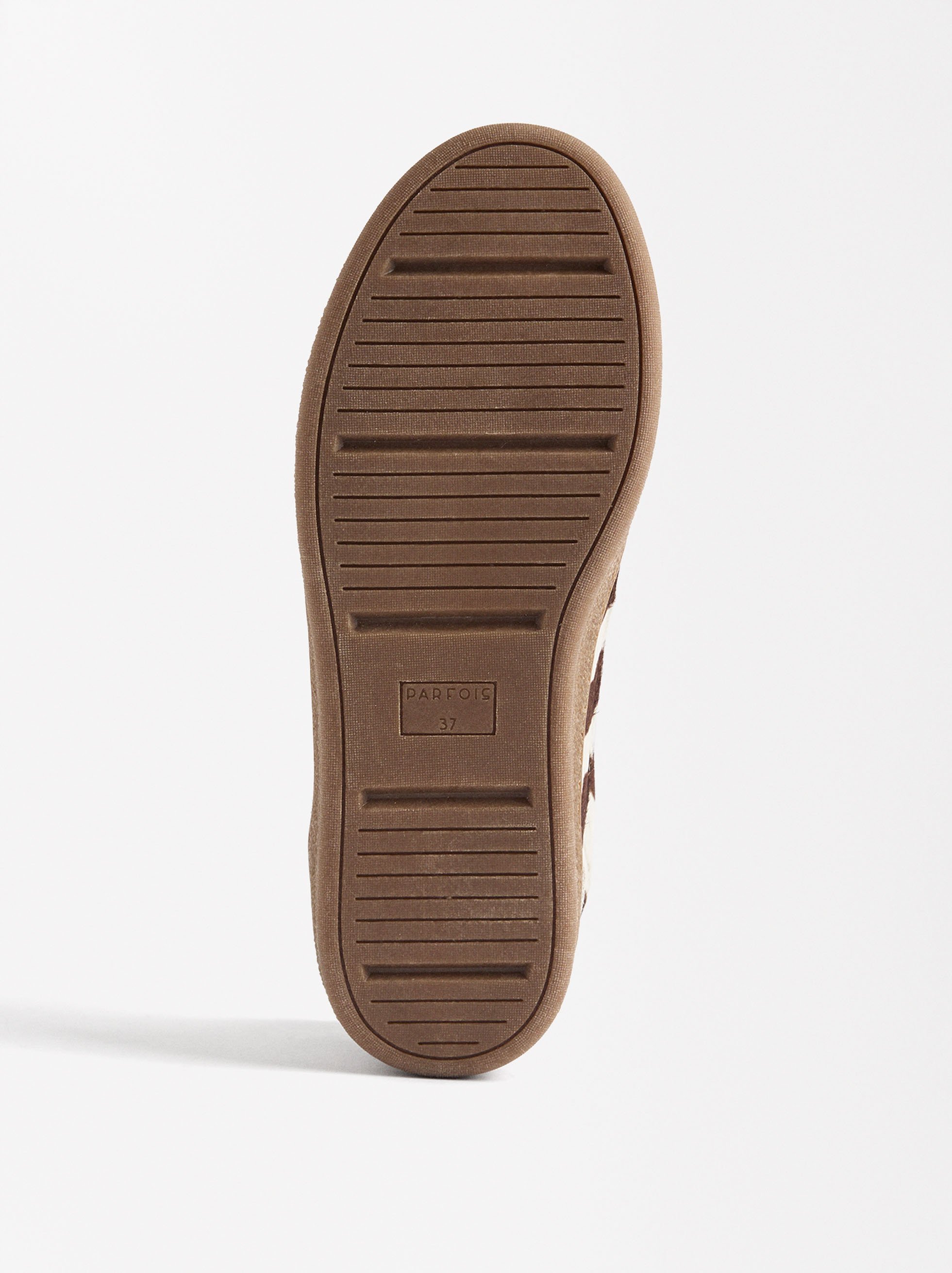 Animal print leather sneakers image number 6.0