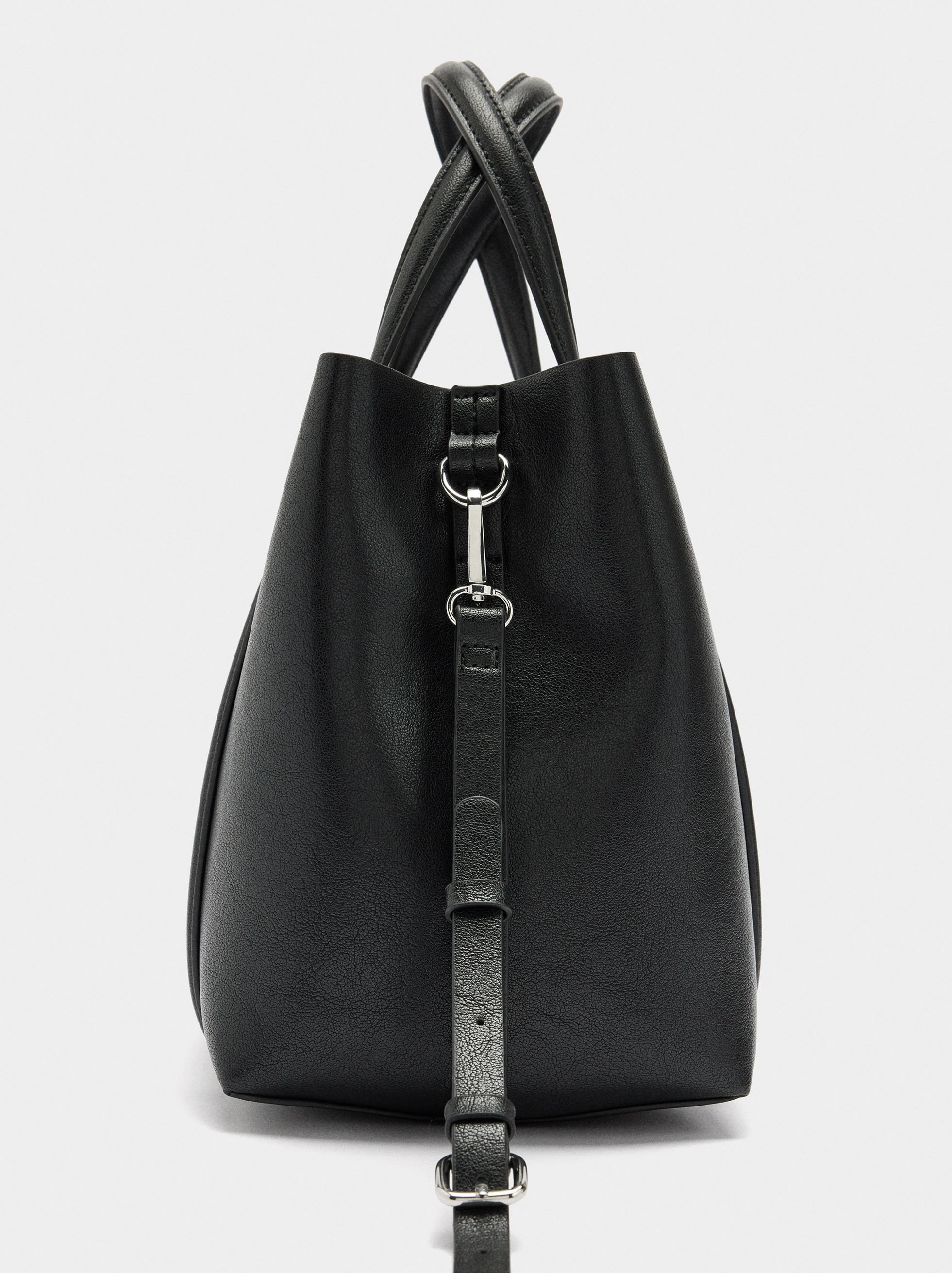 Tote bag with crossbody strap M image number 1.0