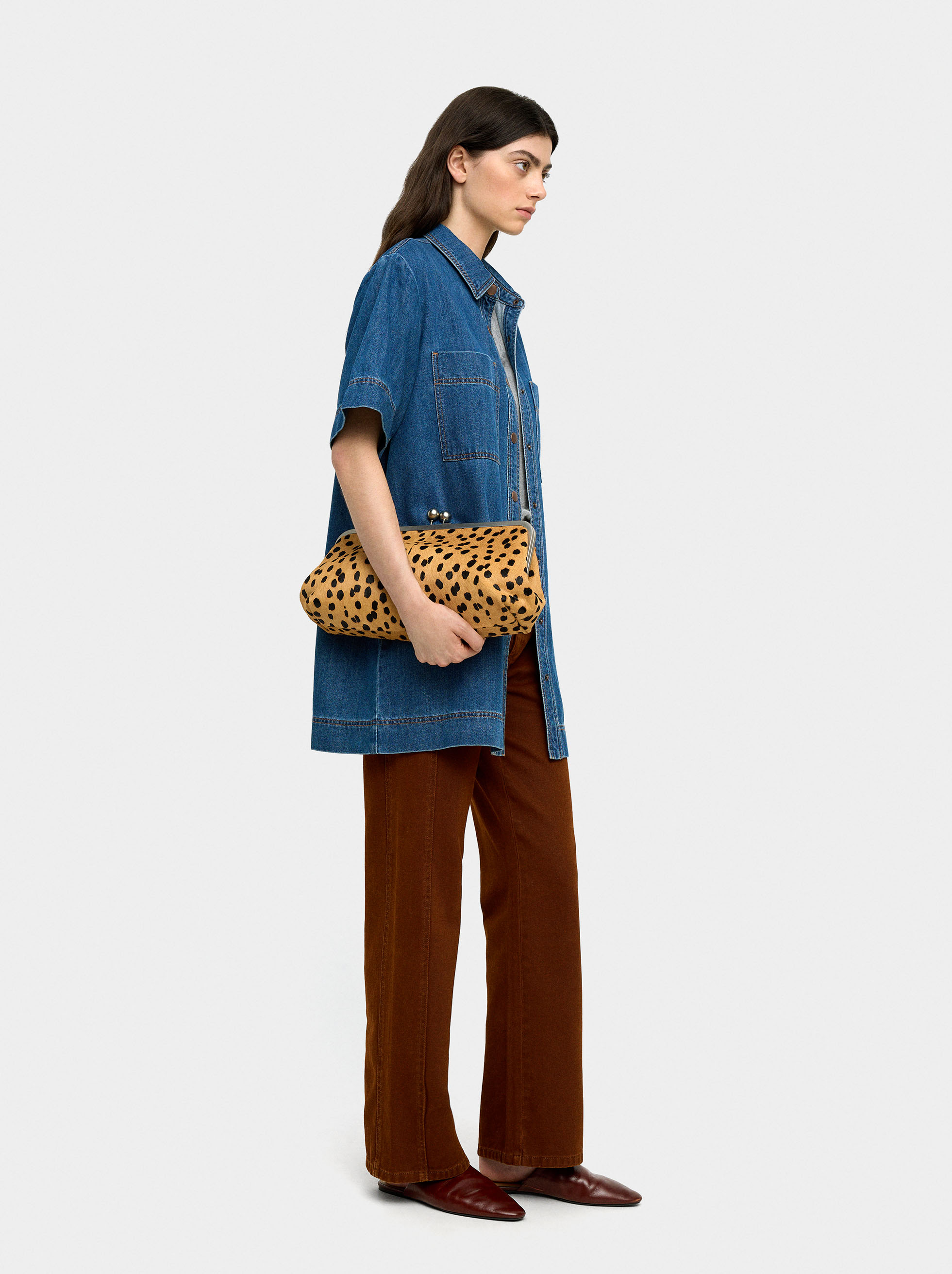 Denim dress with 100% cotton image number 0.0