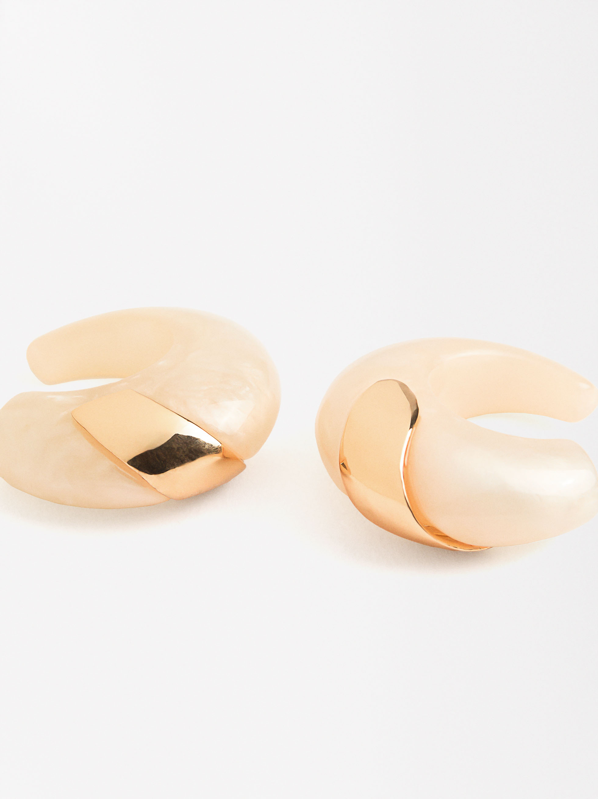 Pearl hoops with metallic detail image number 2.0