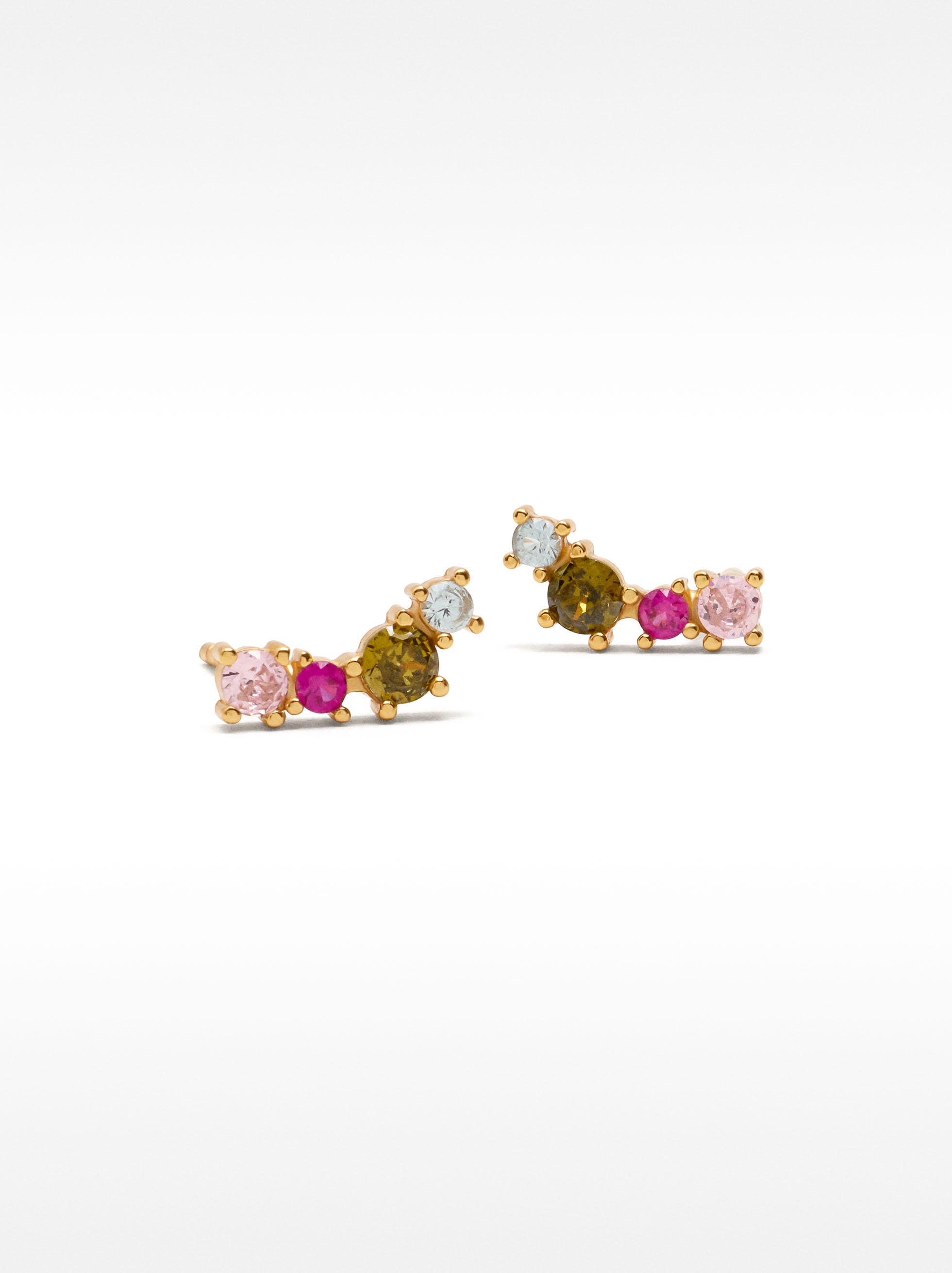 Orecchini con cristalli - argento 925 image number 2.0