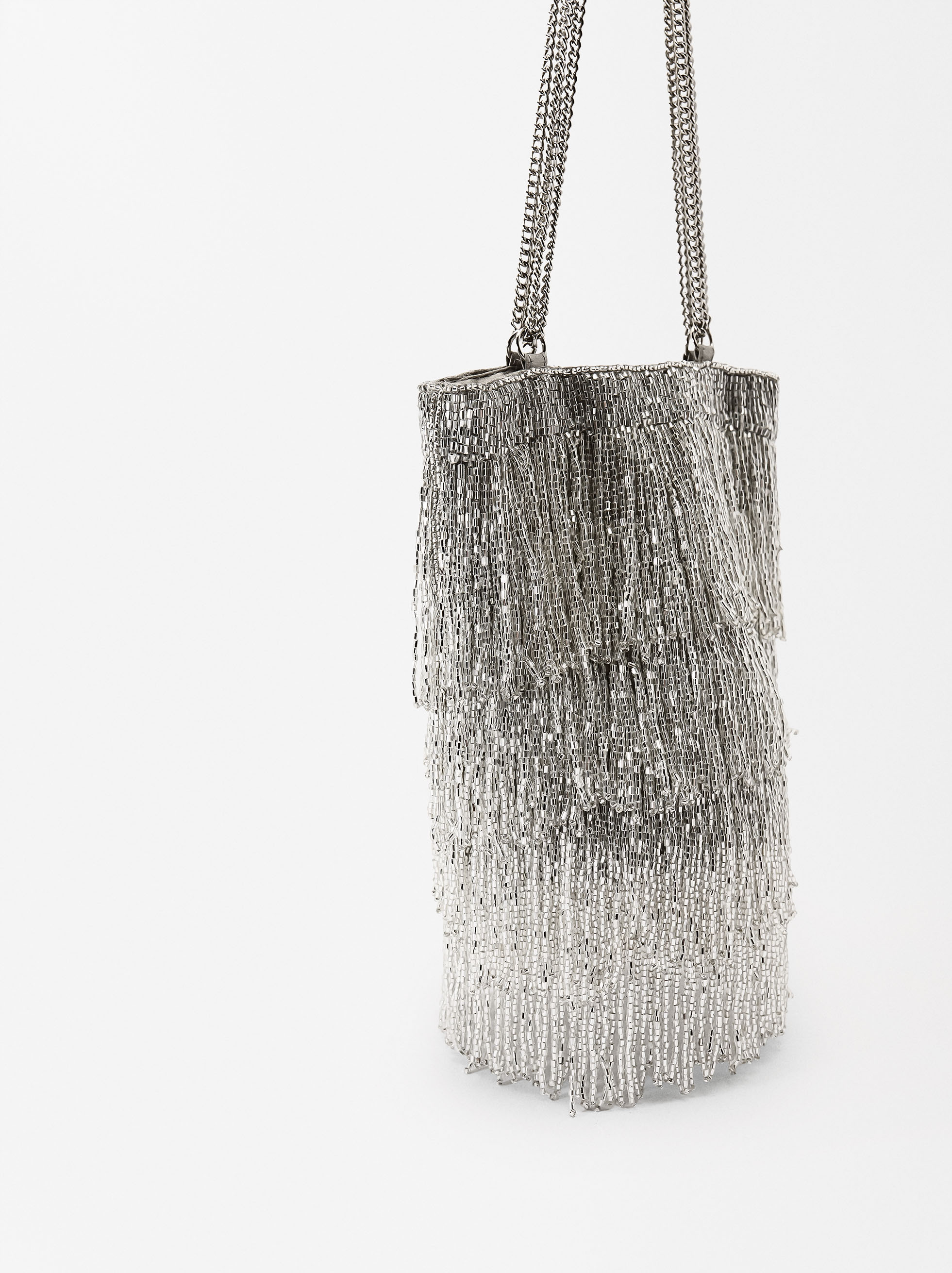 Élégant Sac à Main De Soirée FGG Avec Perles Et Strass Cristal - Pochette Chic Pour Mariage Et Fêtes