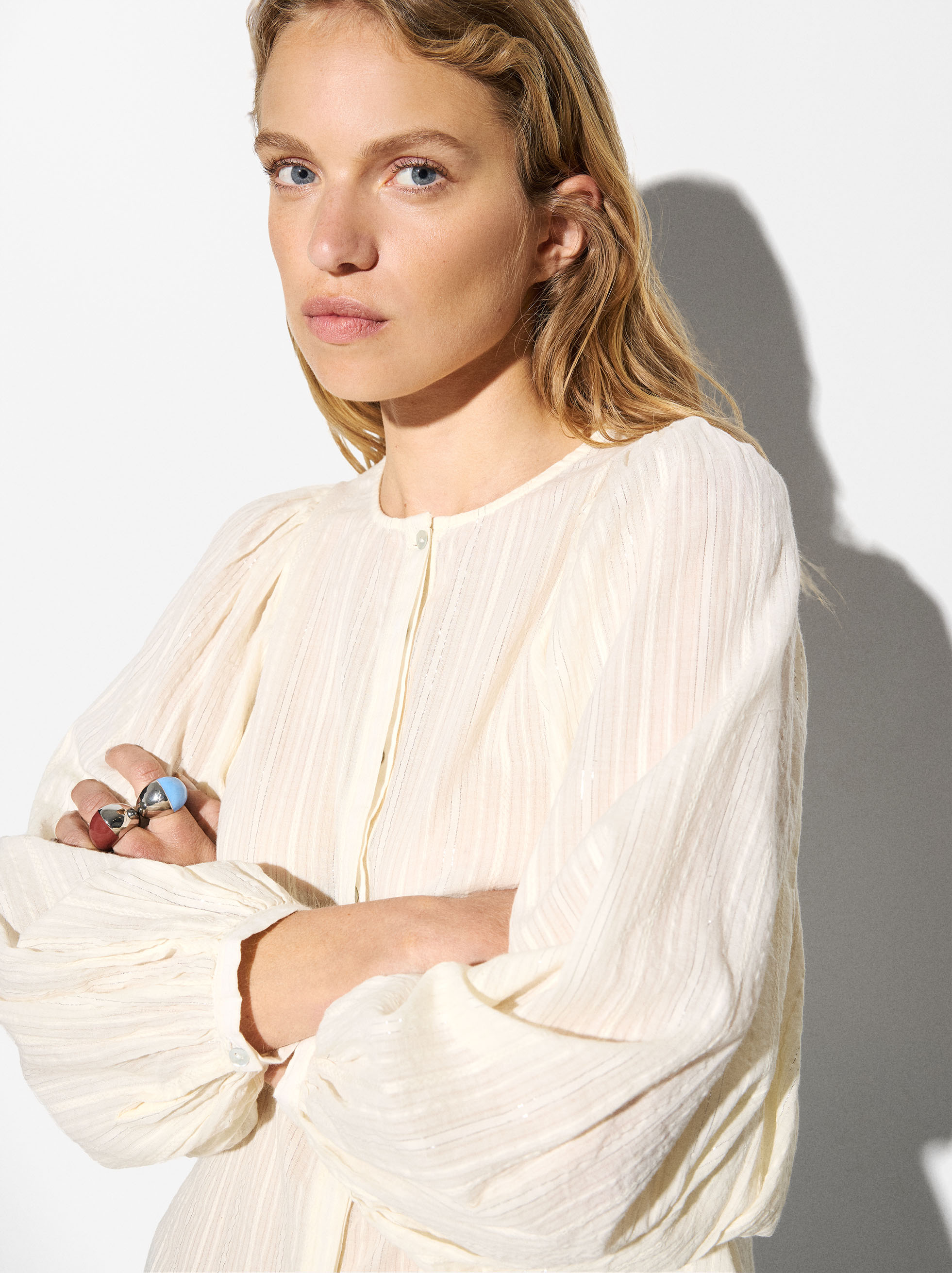 SHIRT WITH SIDE BUTTONS LUXE ESPIRITU