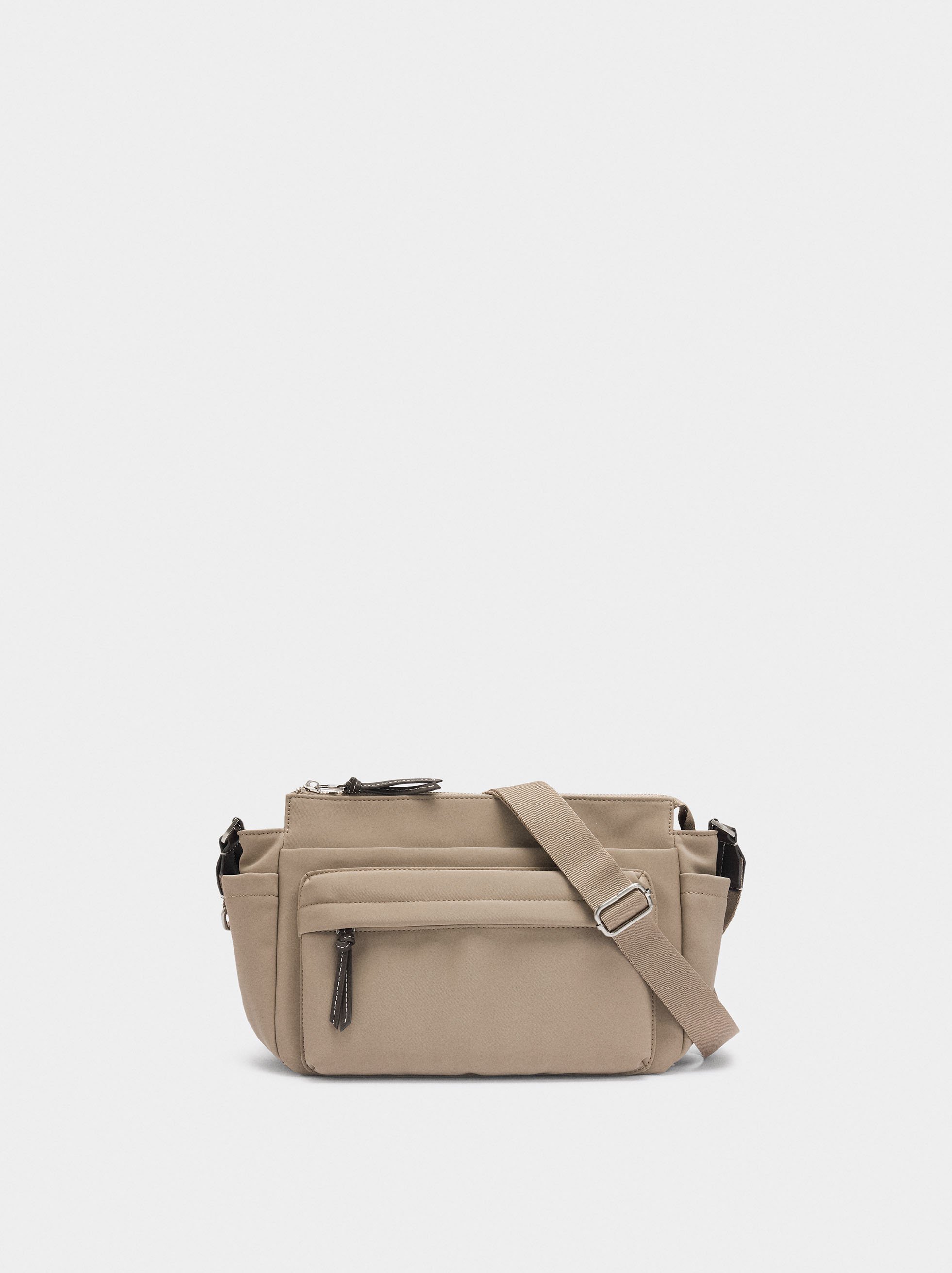 Bolso bandolera efecto nylon image number 0.0