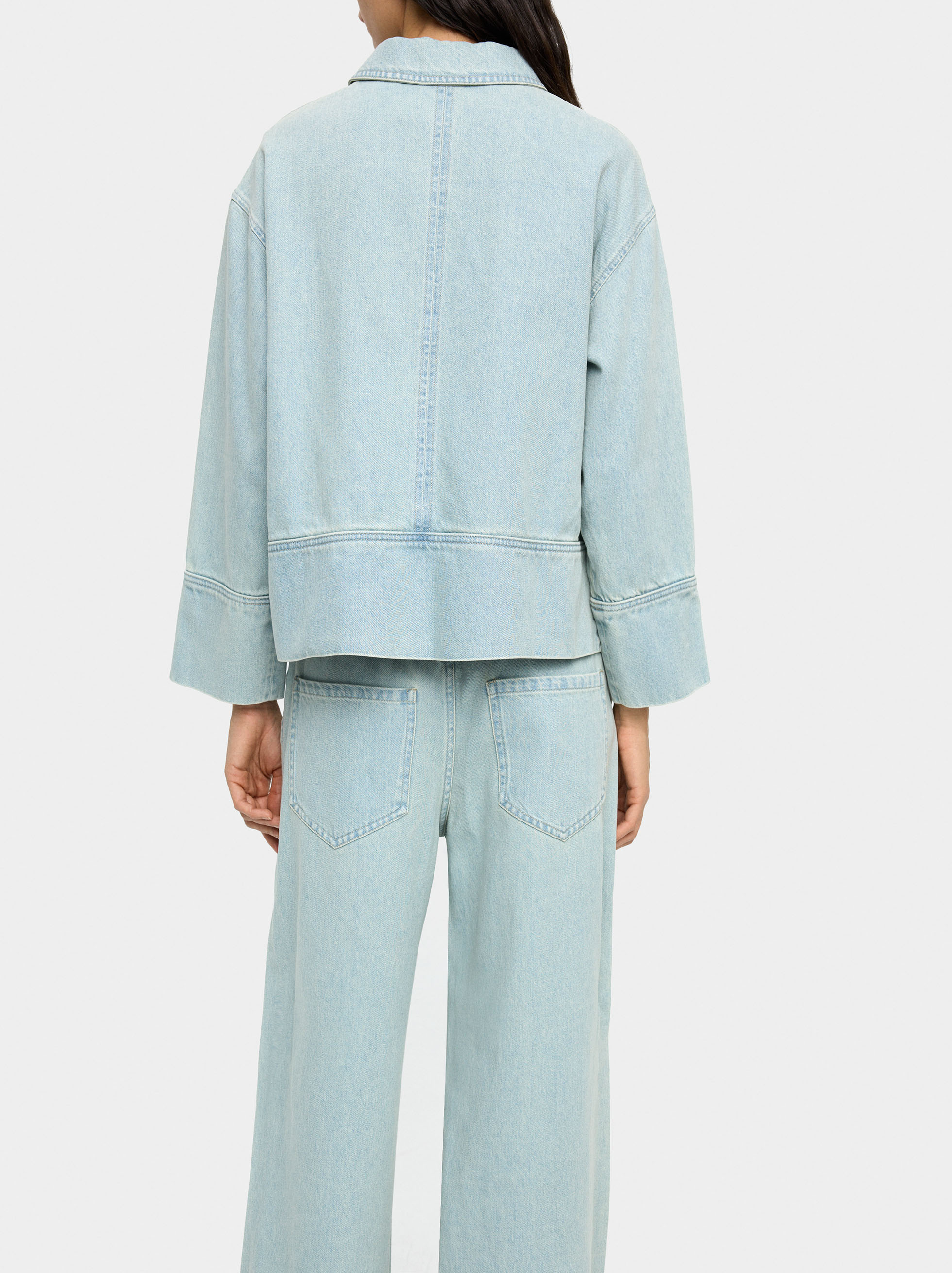 Hemd aus Denim mit Reißverschluss image number 2.0