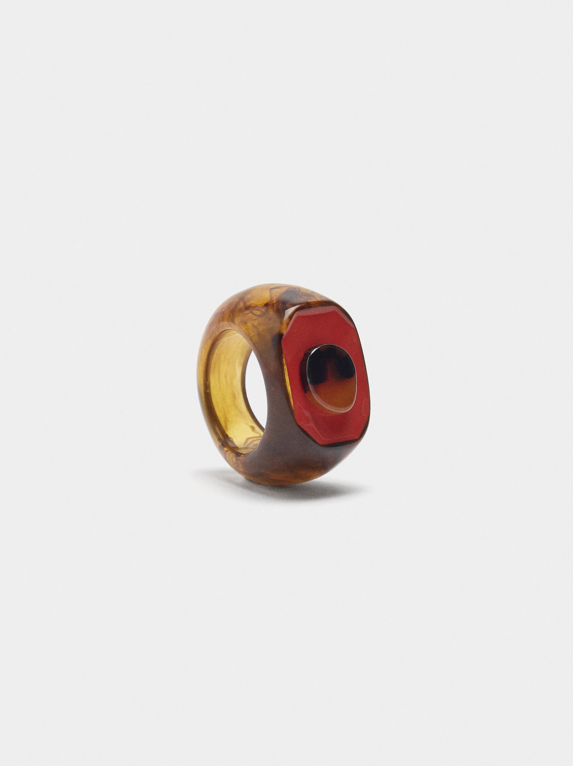 Ring with stone effect image number 2.0