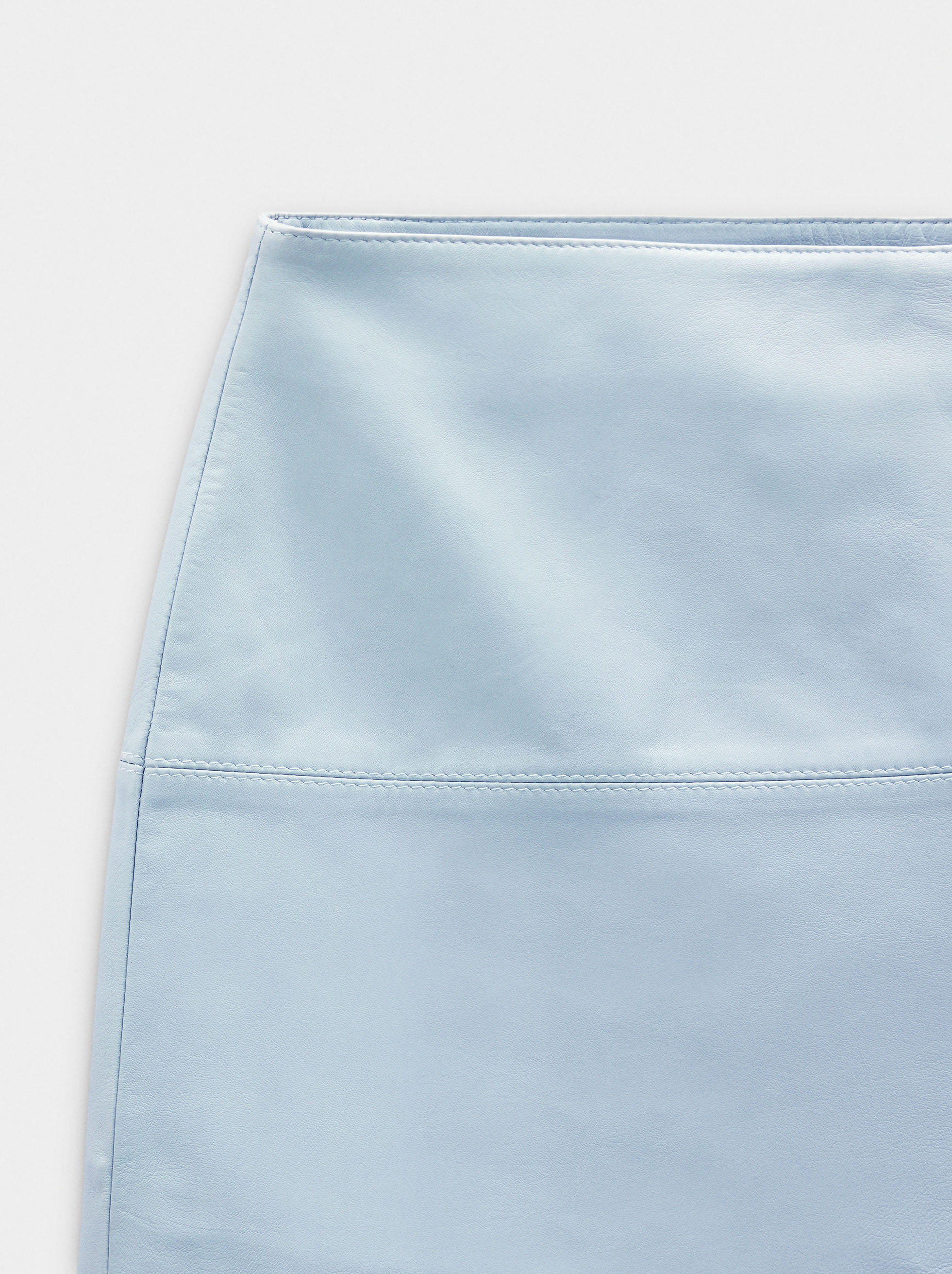 Leather skirt with wrap image number 6.0