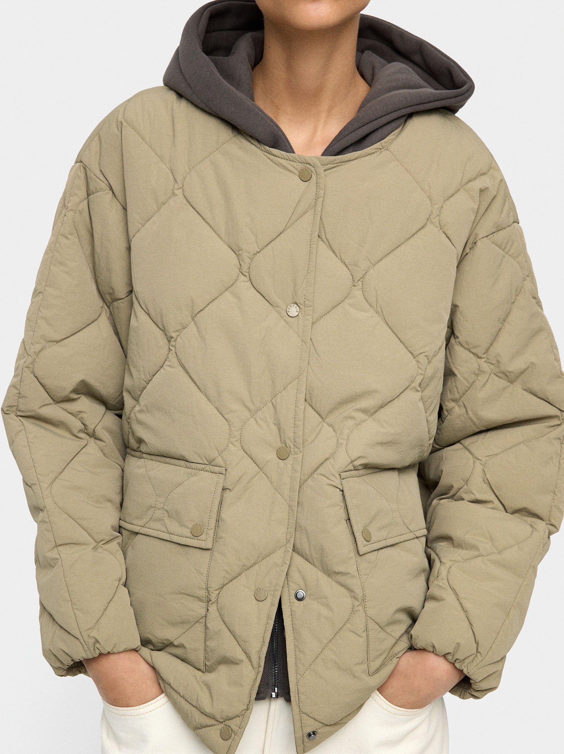 Manteau matelassé avec capuche amovible image number 1.0