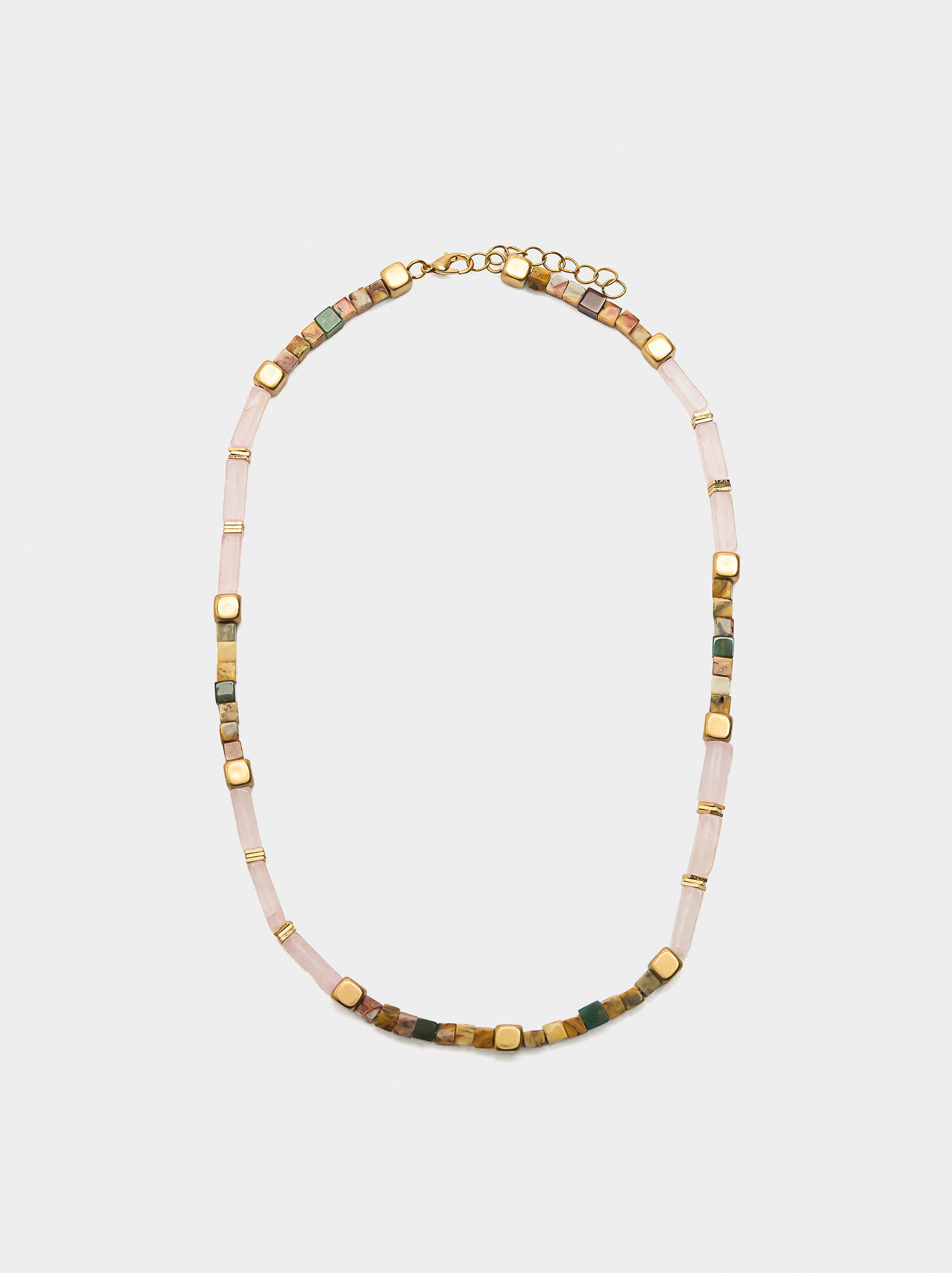 Short necklace with stones image number 0.0