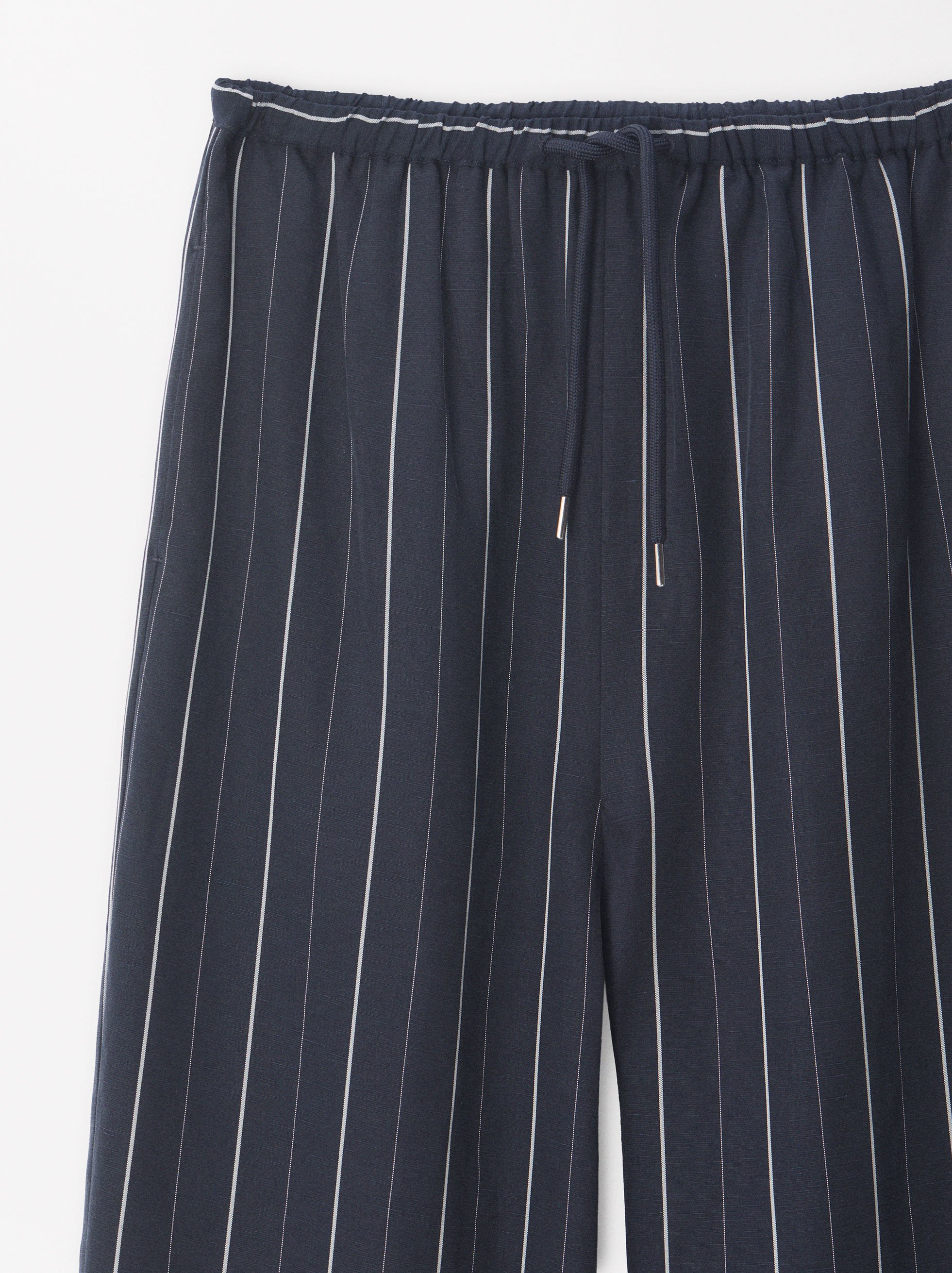 Adjustable Trousers With Linen image number 6.0