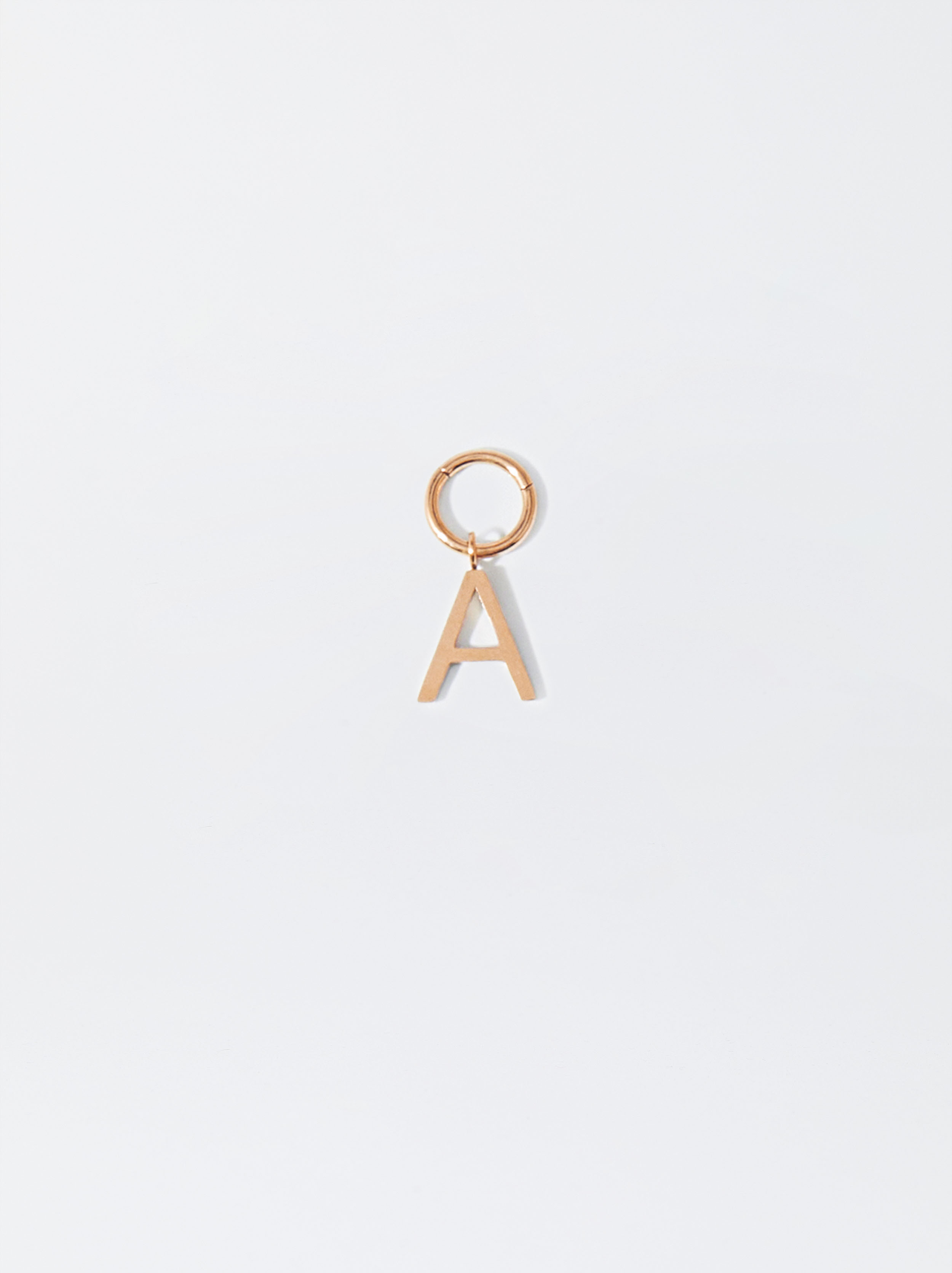 Online Exclusive - Steel Charm With Letter  image number 0.0