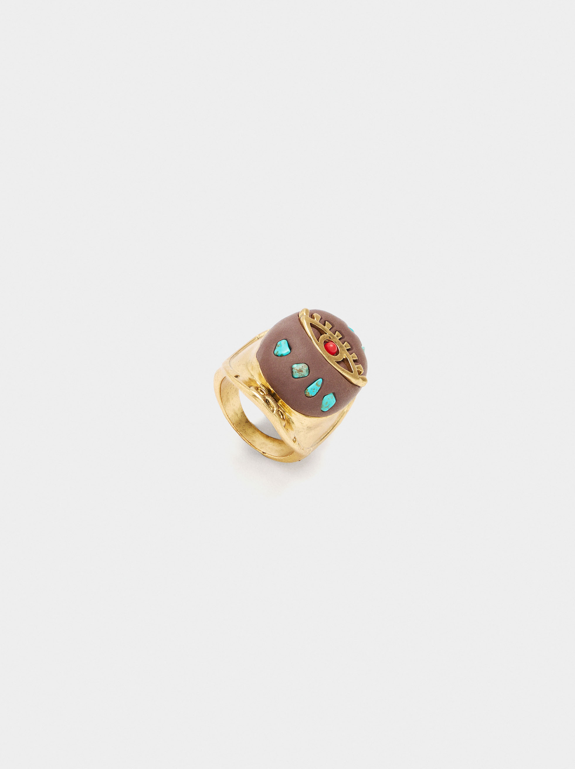 Breiter Ring mit Steinen image number 1.0