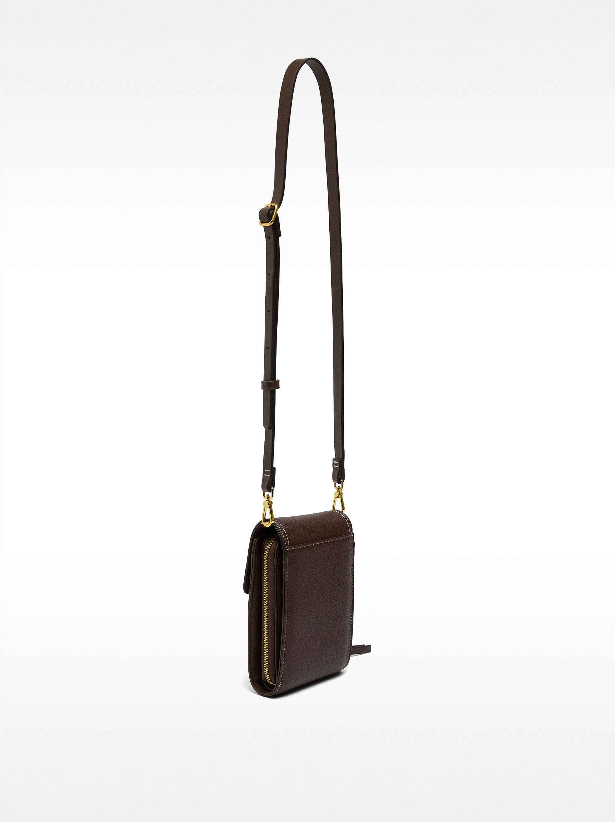 Phone bag with flap closure image number 2.0