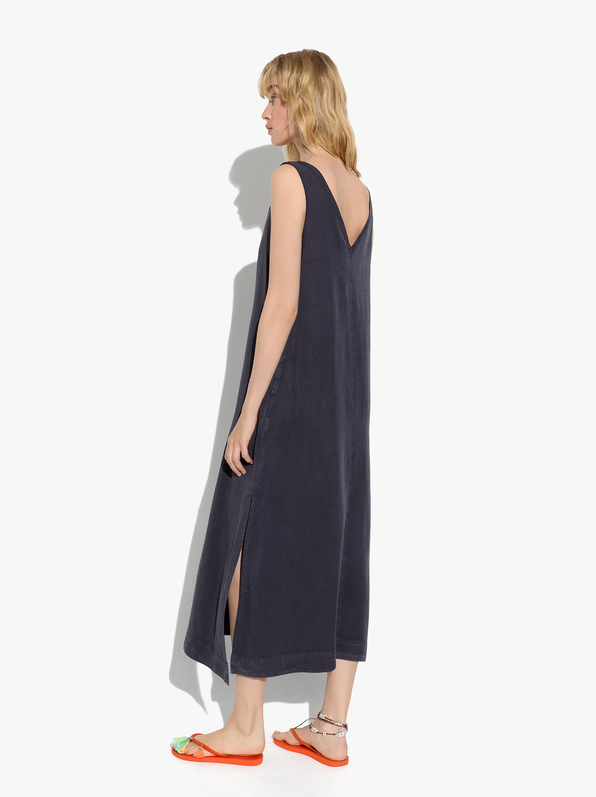 Flowy dress 100% lyocell image number 2.0