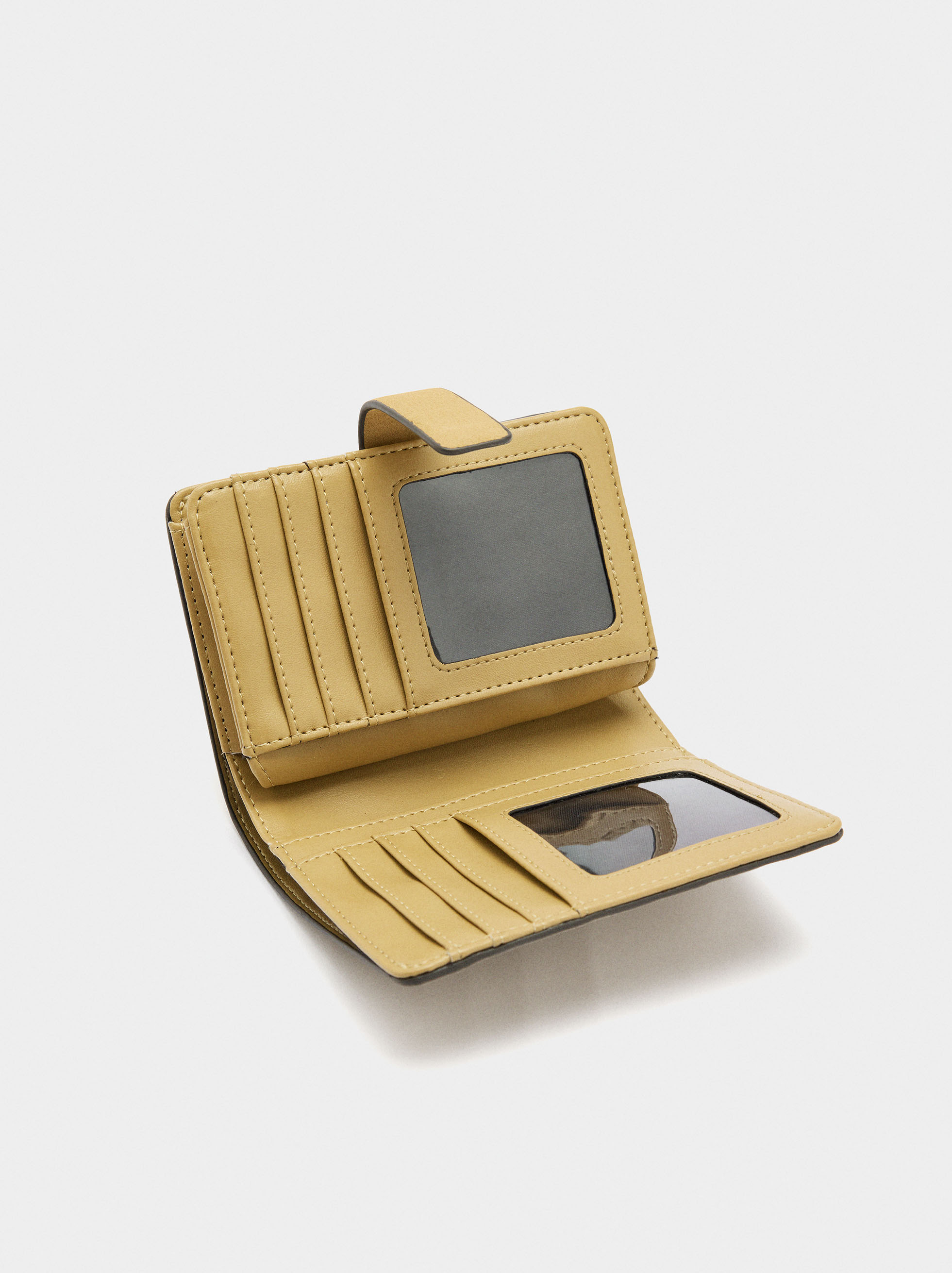 Wallet with leather-effect image number 3.0