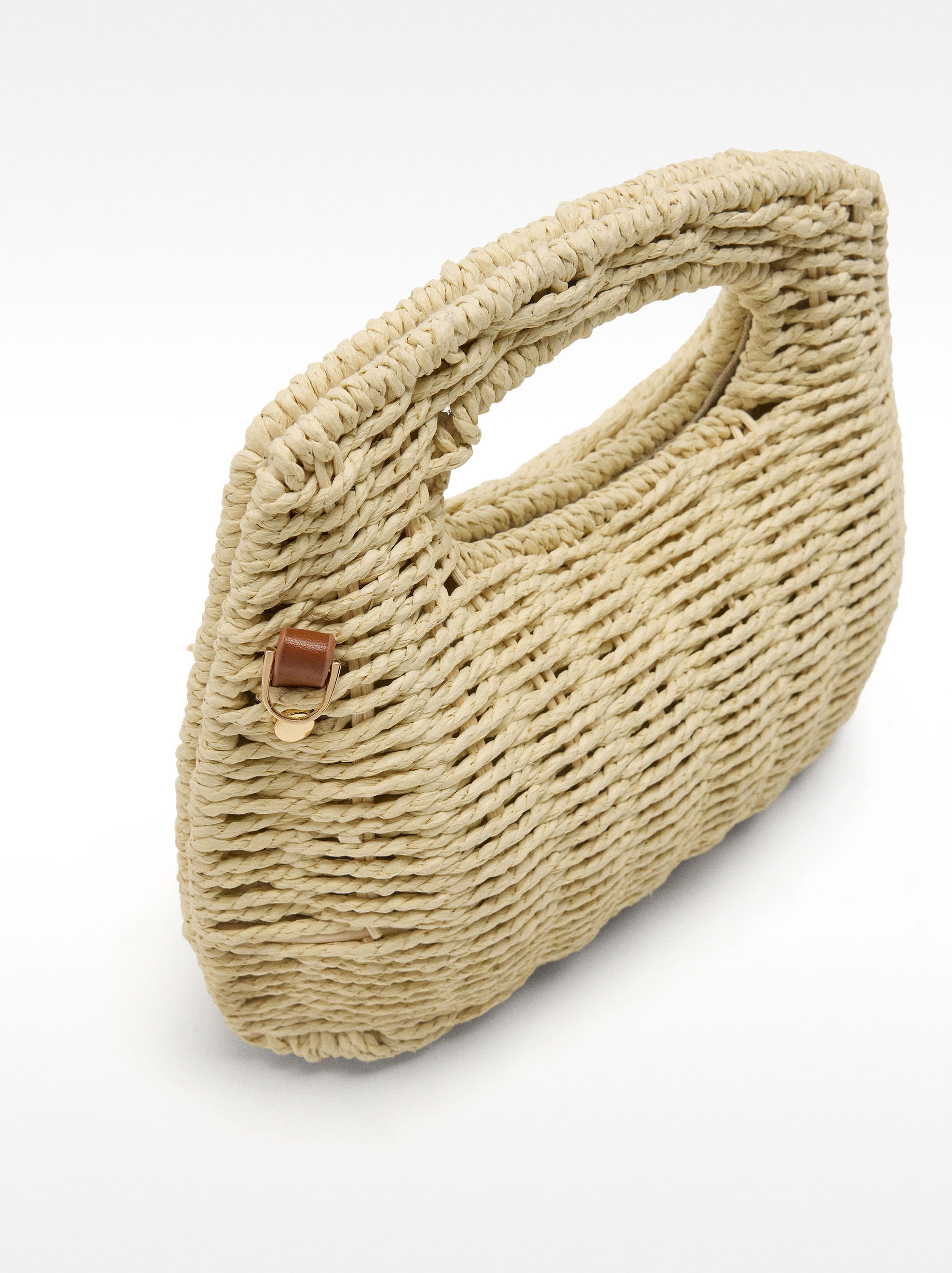 Handtasche mit Stroheffekt image number 1.0