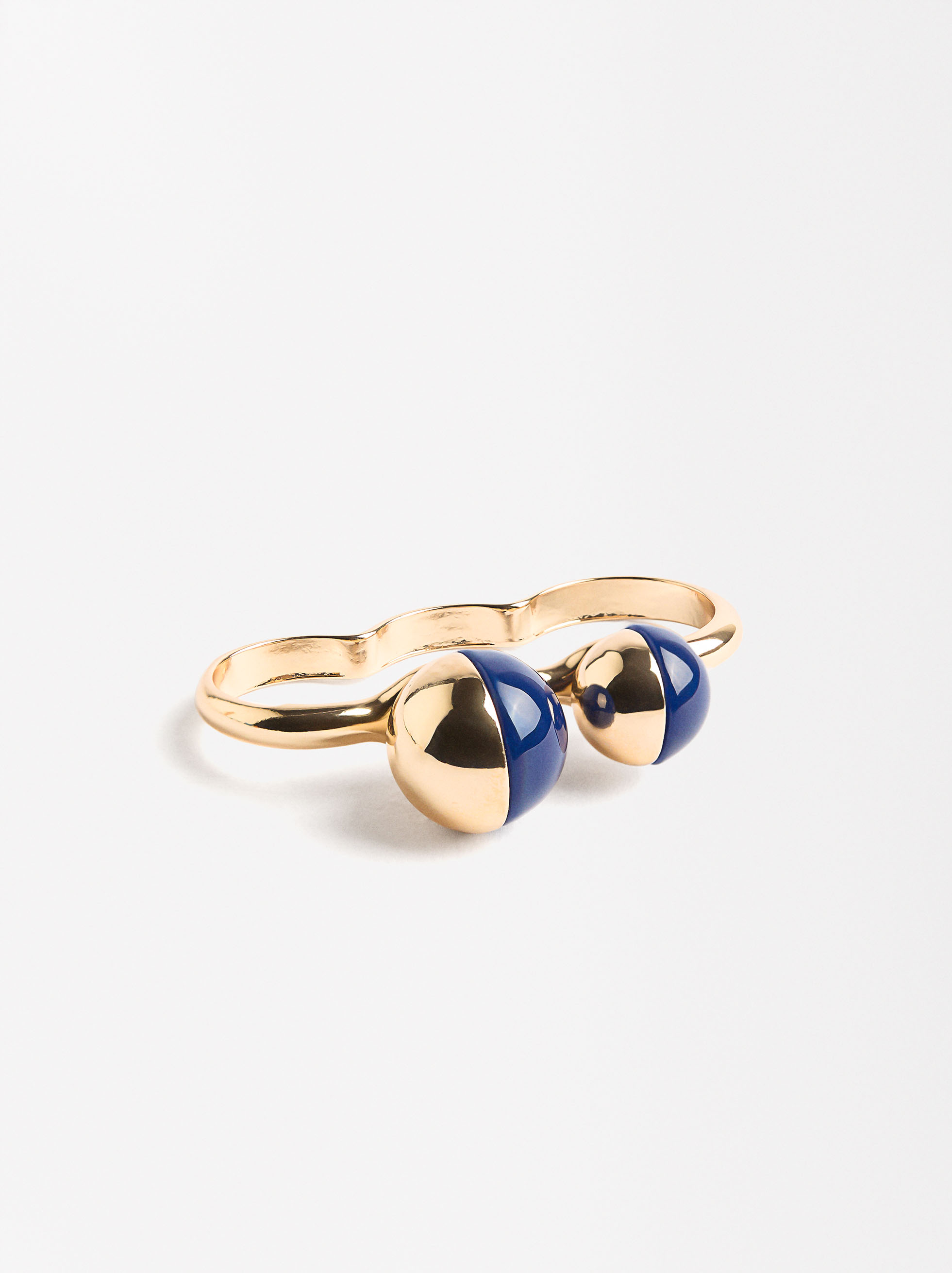 Triple Resin Half-Sphere Ring image number 2.0