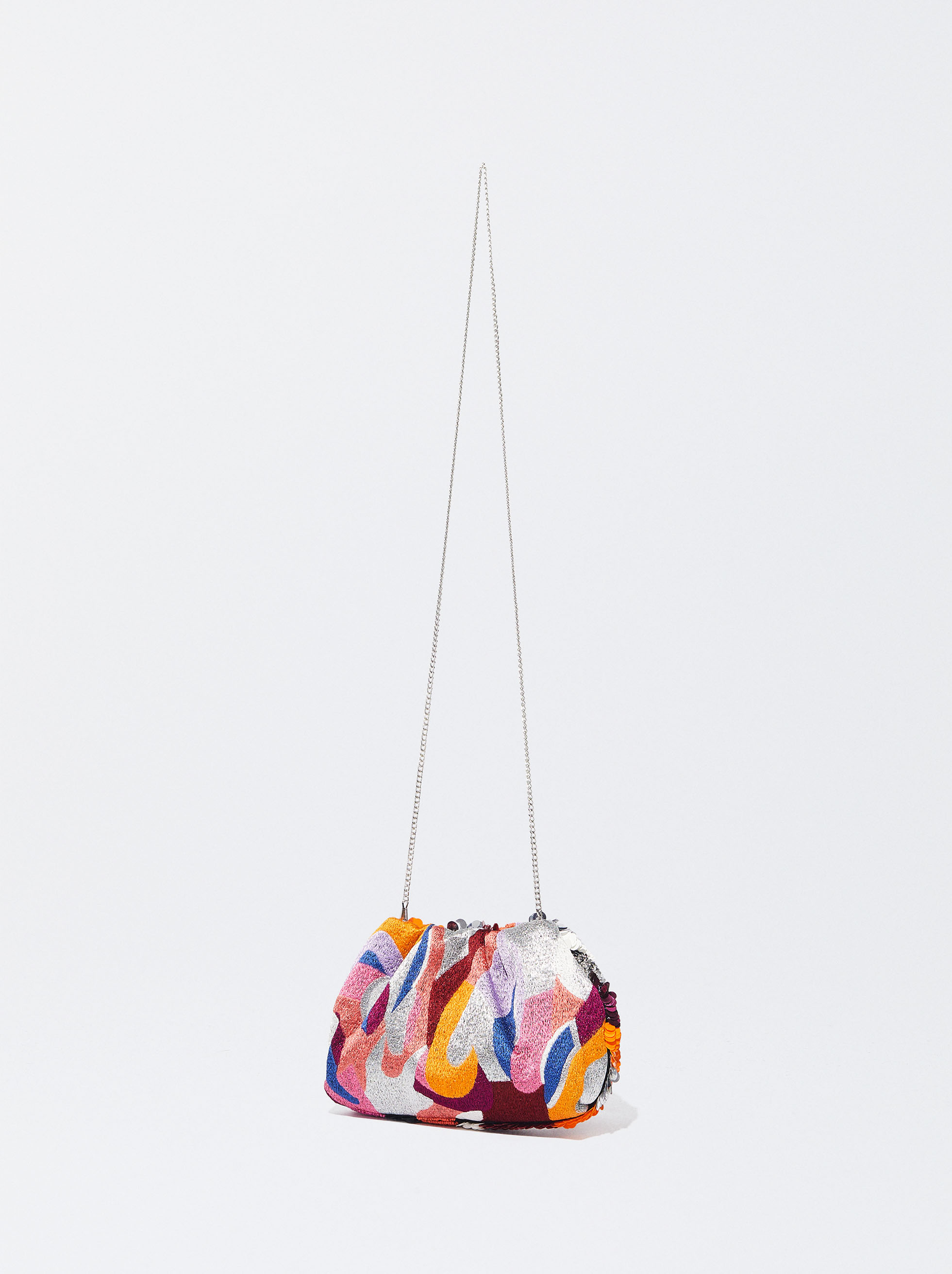 Bolso Fiesta Con Abalorios Y Lentejuelas Multicolor Parfois