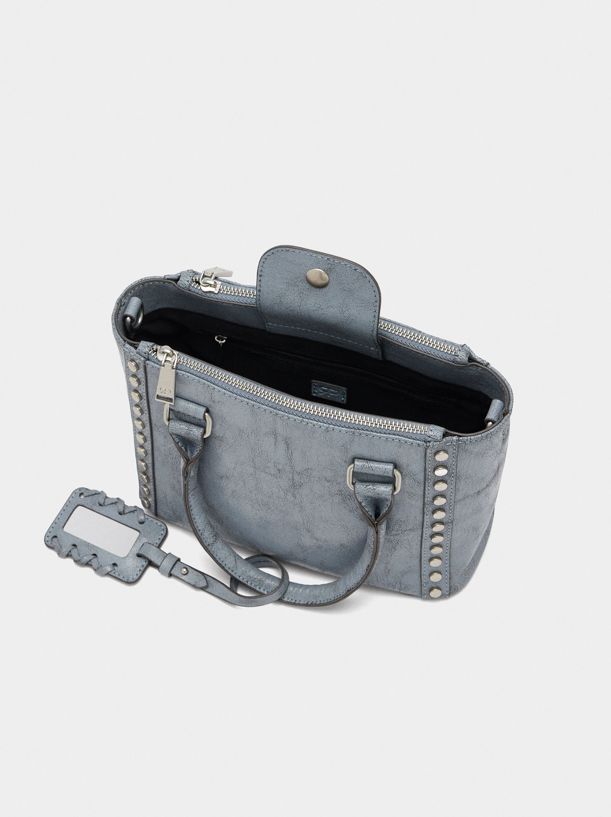 Tote bag with studs image number 3.0