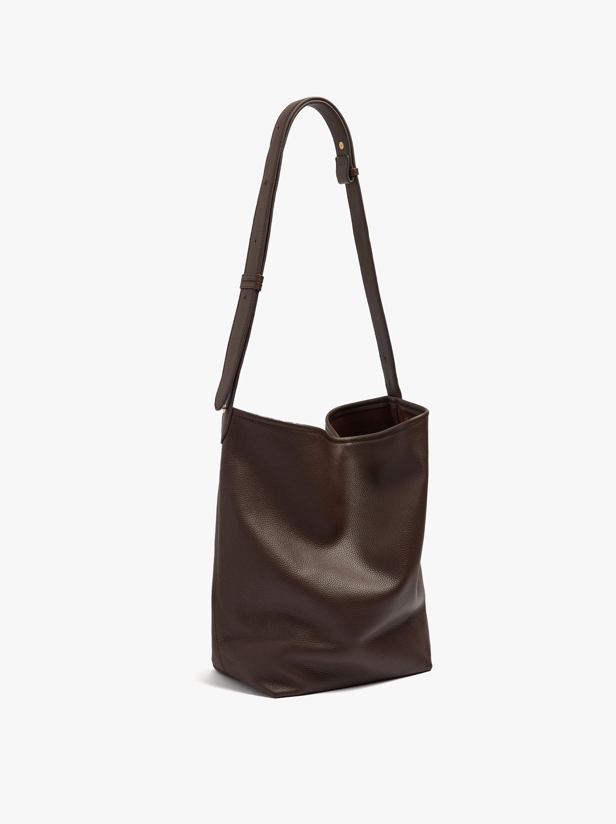 Shoulder bag with leather texture image number 3.0