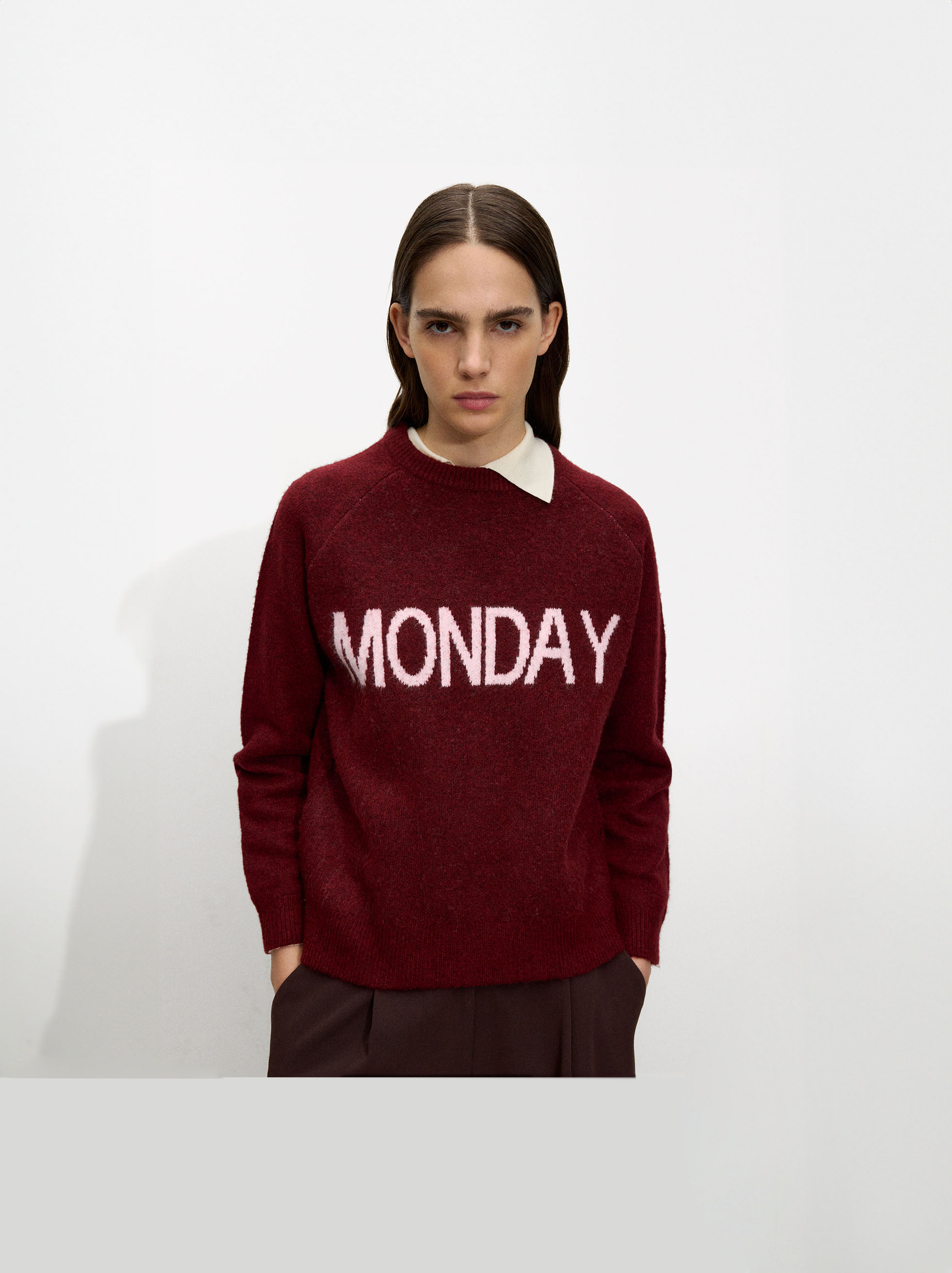 Jacquard knit sweater image number 7.0