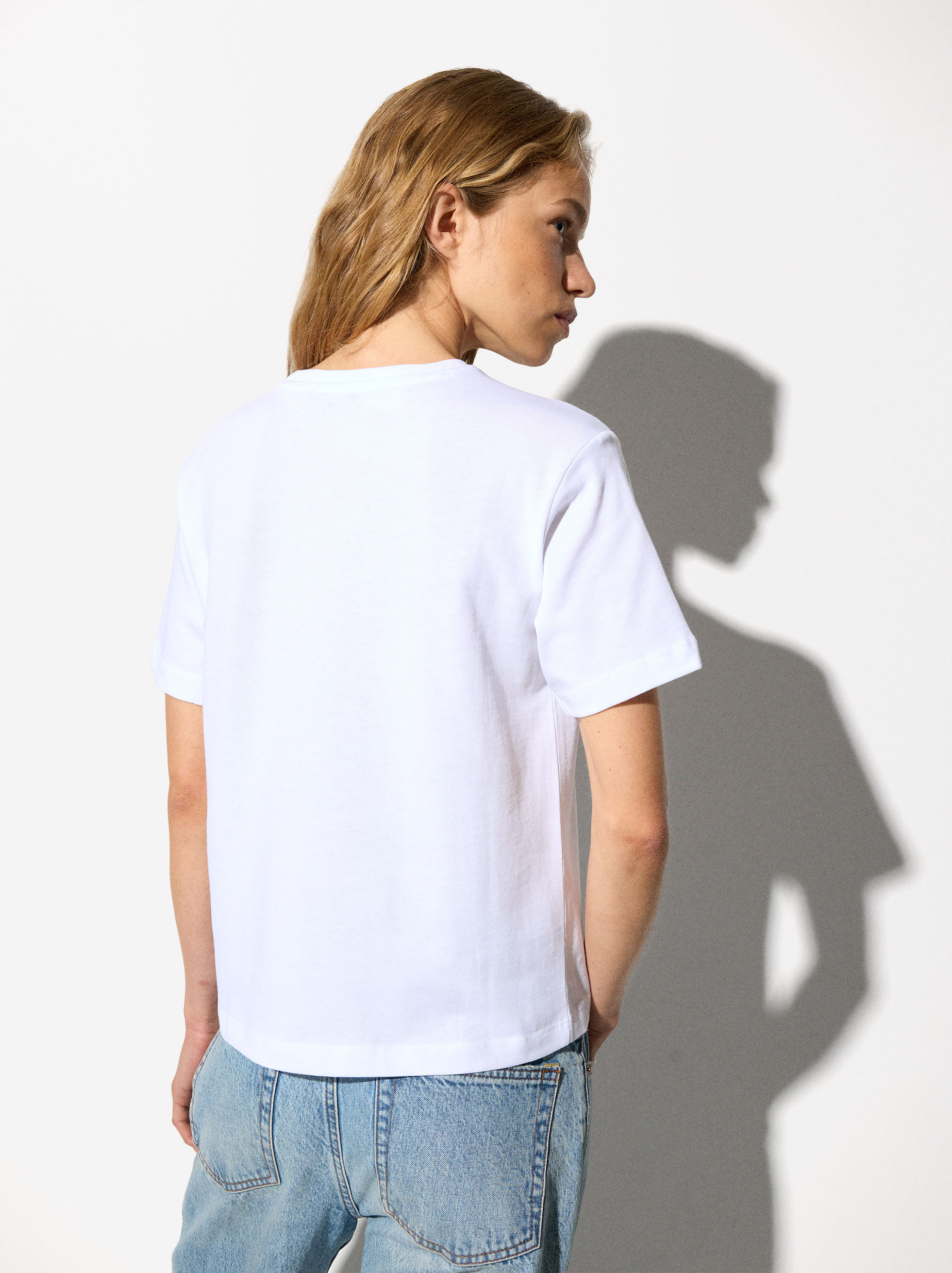 T-Shirt Imprimé 100% Coton - Online Exclusive image number 3.0
