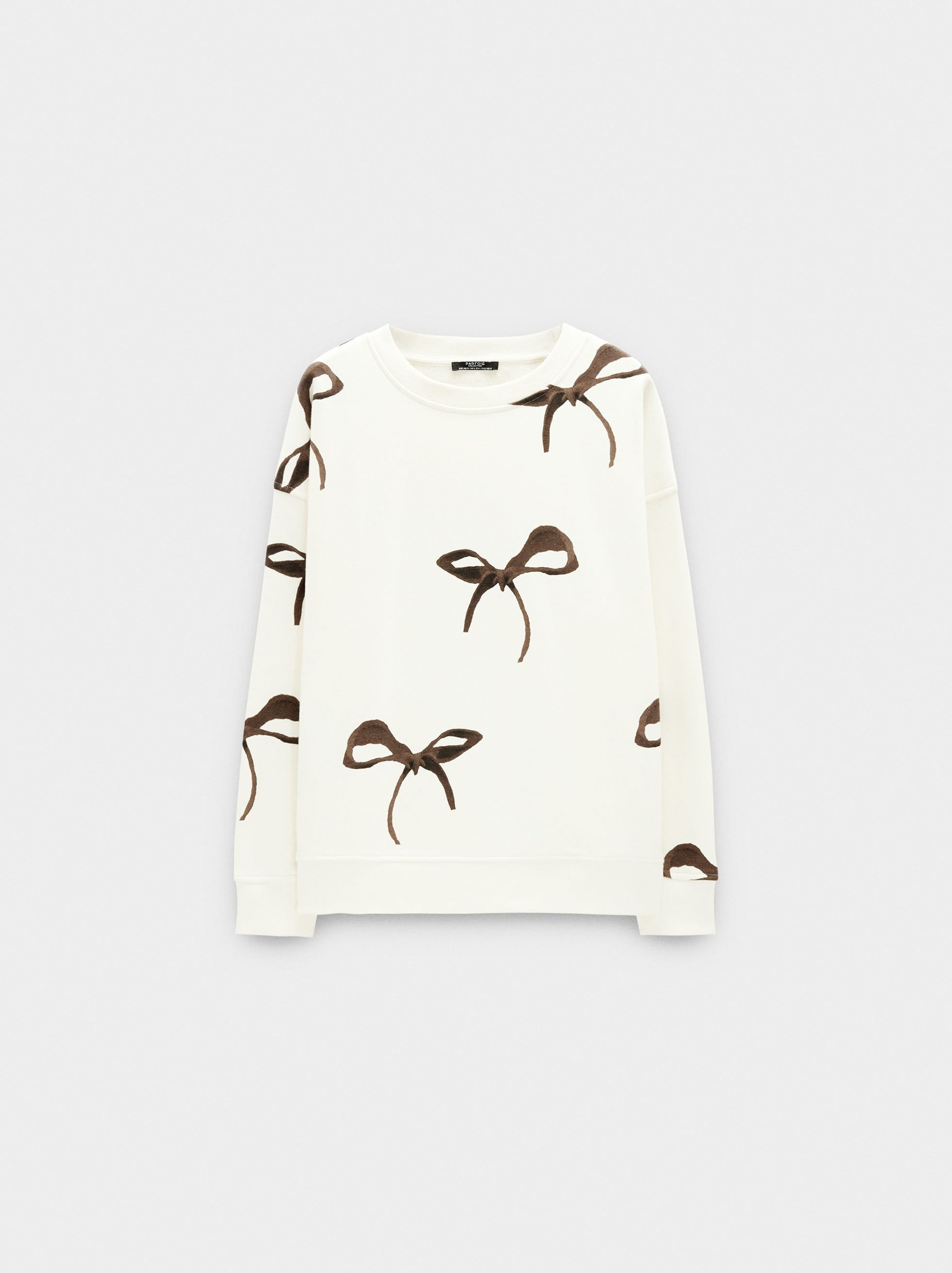 Sweatshirt with printed bows image number 4.0