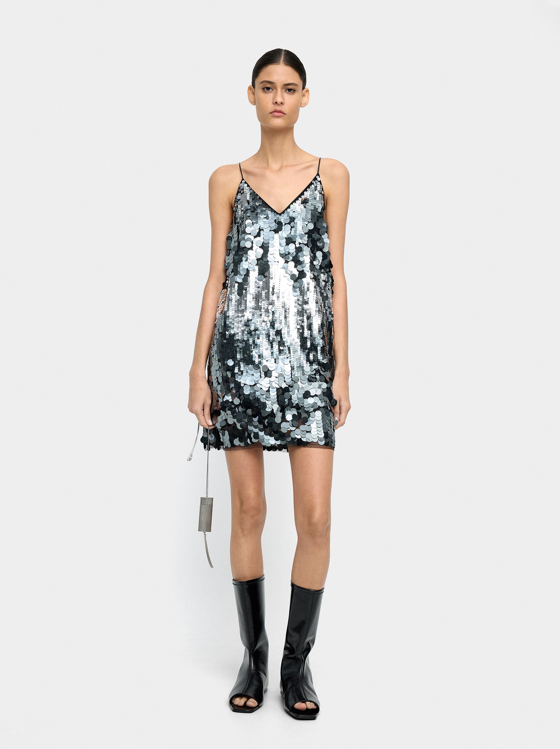 Short sequin dress image number 0.0