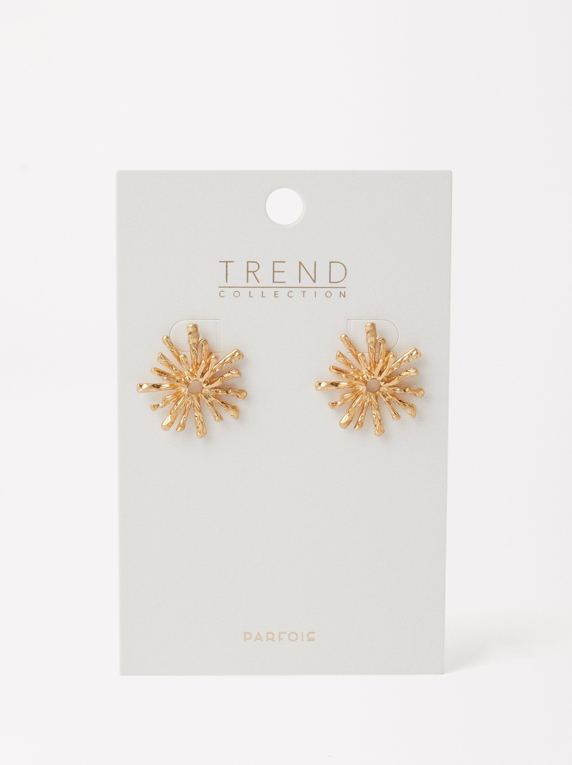 Sea Urchin Gold Earrings image number 2.0