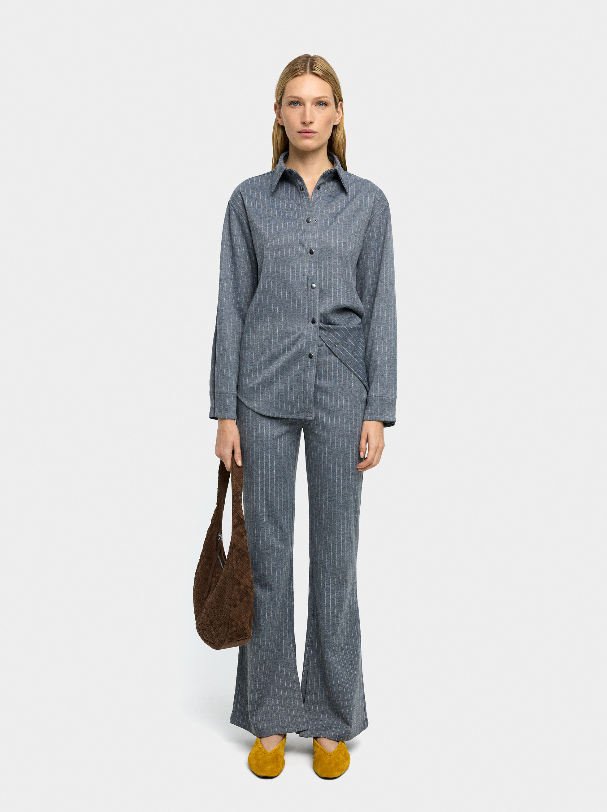 Trousers with pinstripe image number 0.0