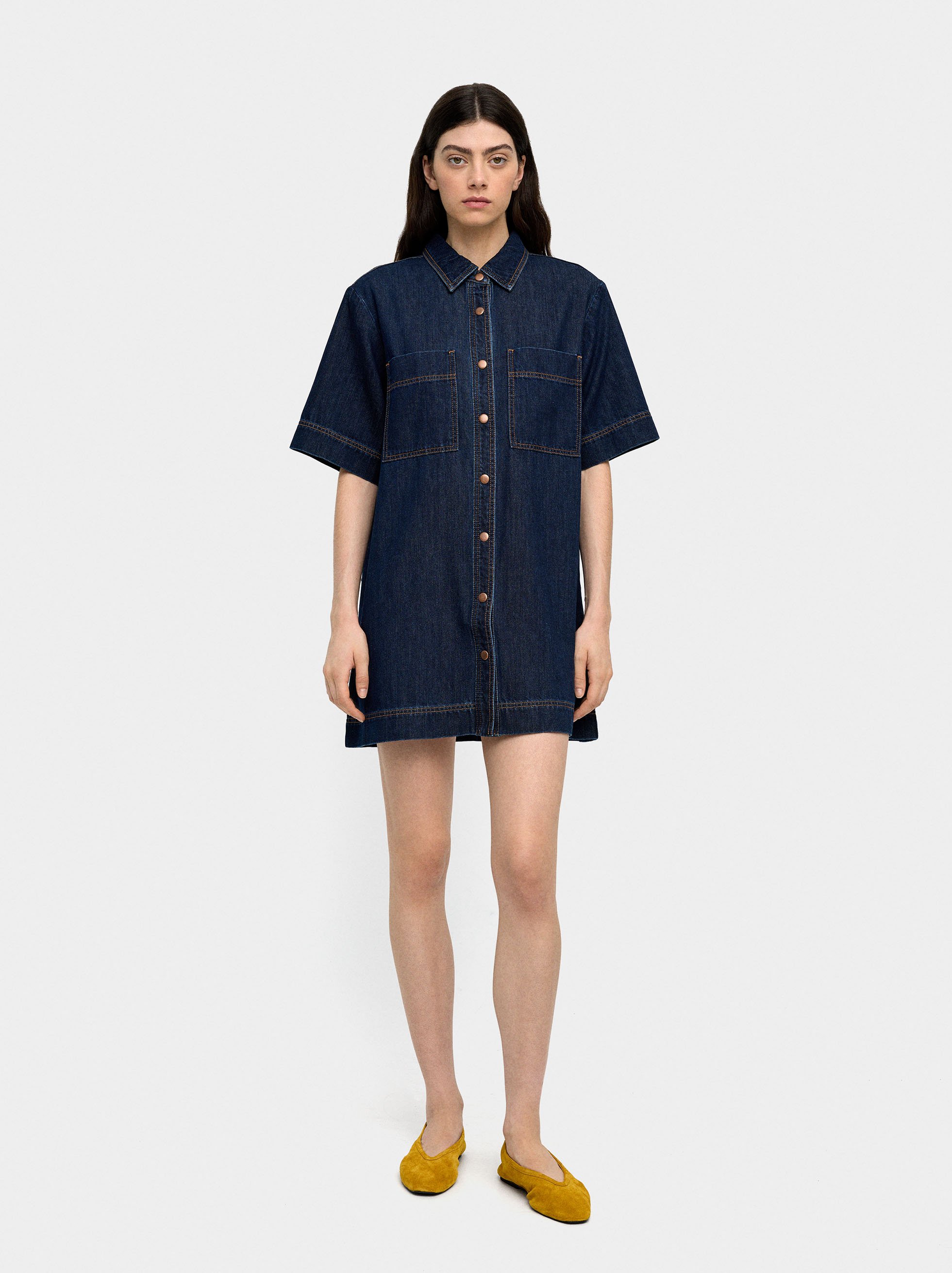 Kleid aus Denim, 100% Baumwolle image number 3.0