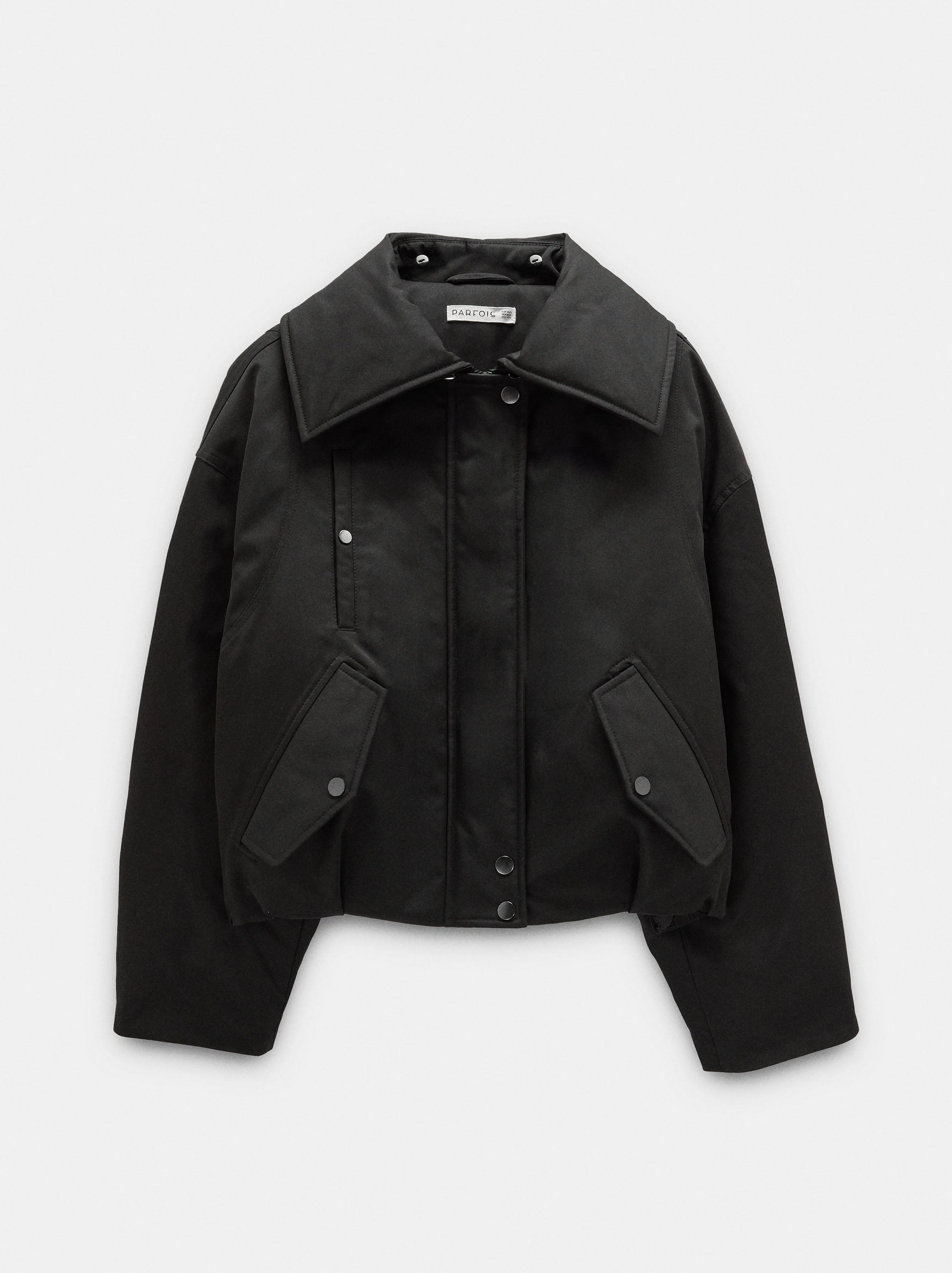 Short jacket with stand-up collar image number 7.0