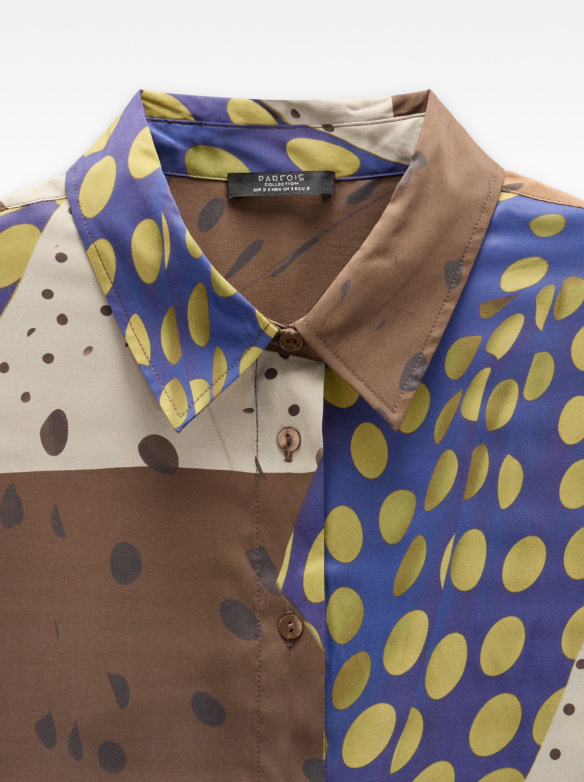 Printed shirt with long sleeves image number 5.0